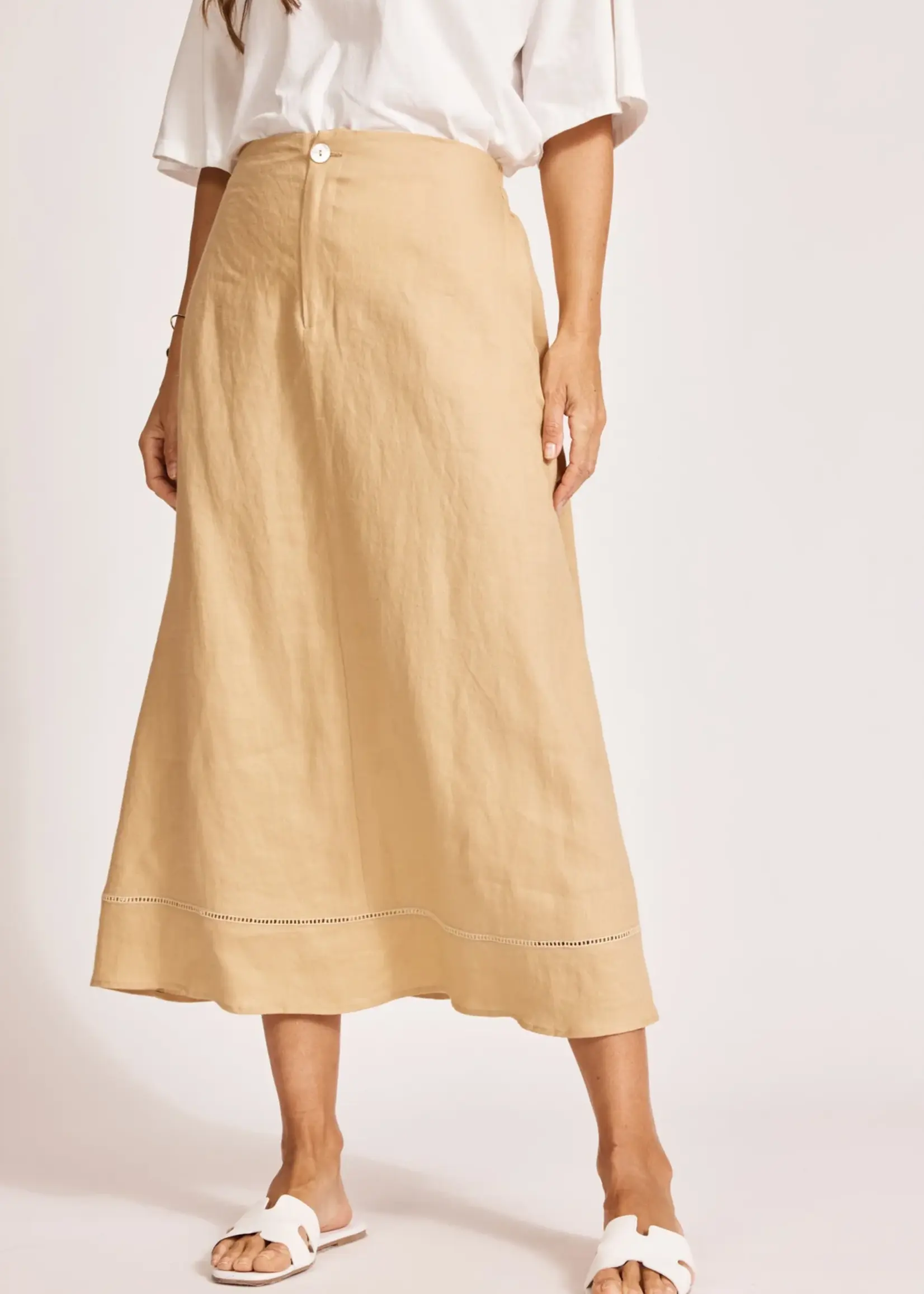 EB & Ive Miramar Maxi Skirt - Camel