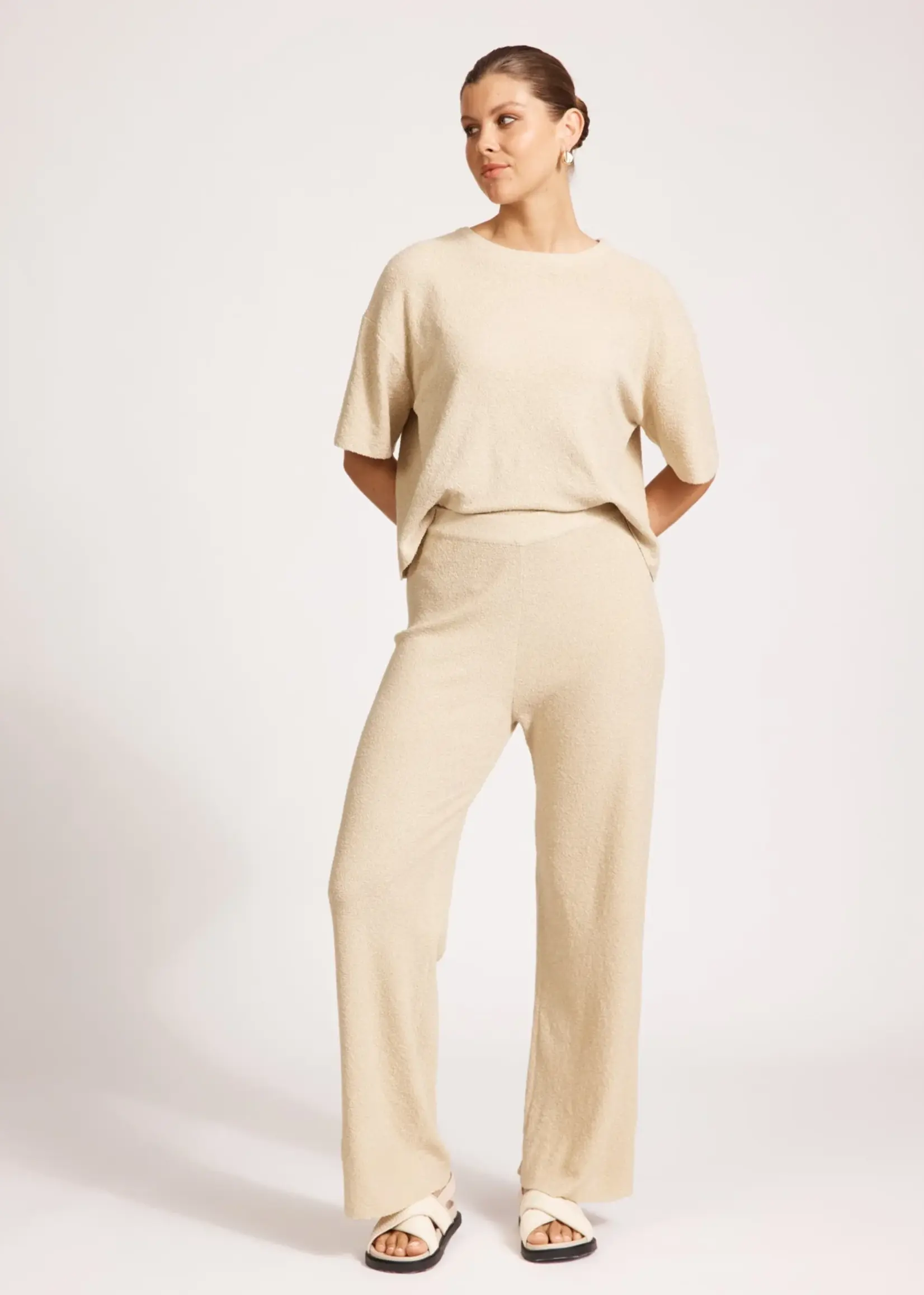 EB & Ive Alcazar Knit Pant - Clay