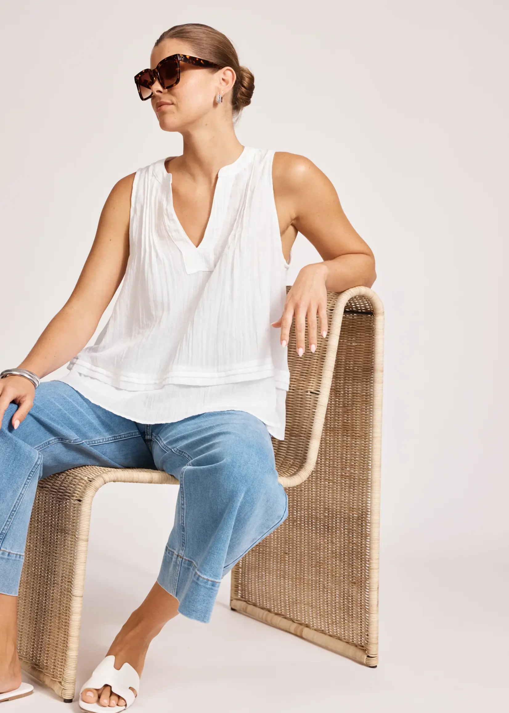 EB & Ive Orsula Tank - White