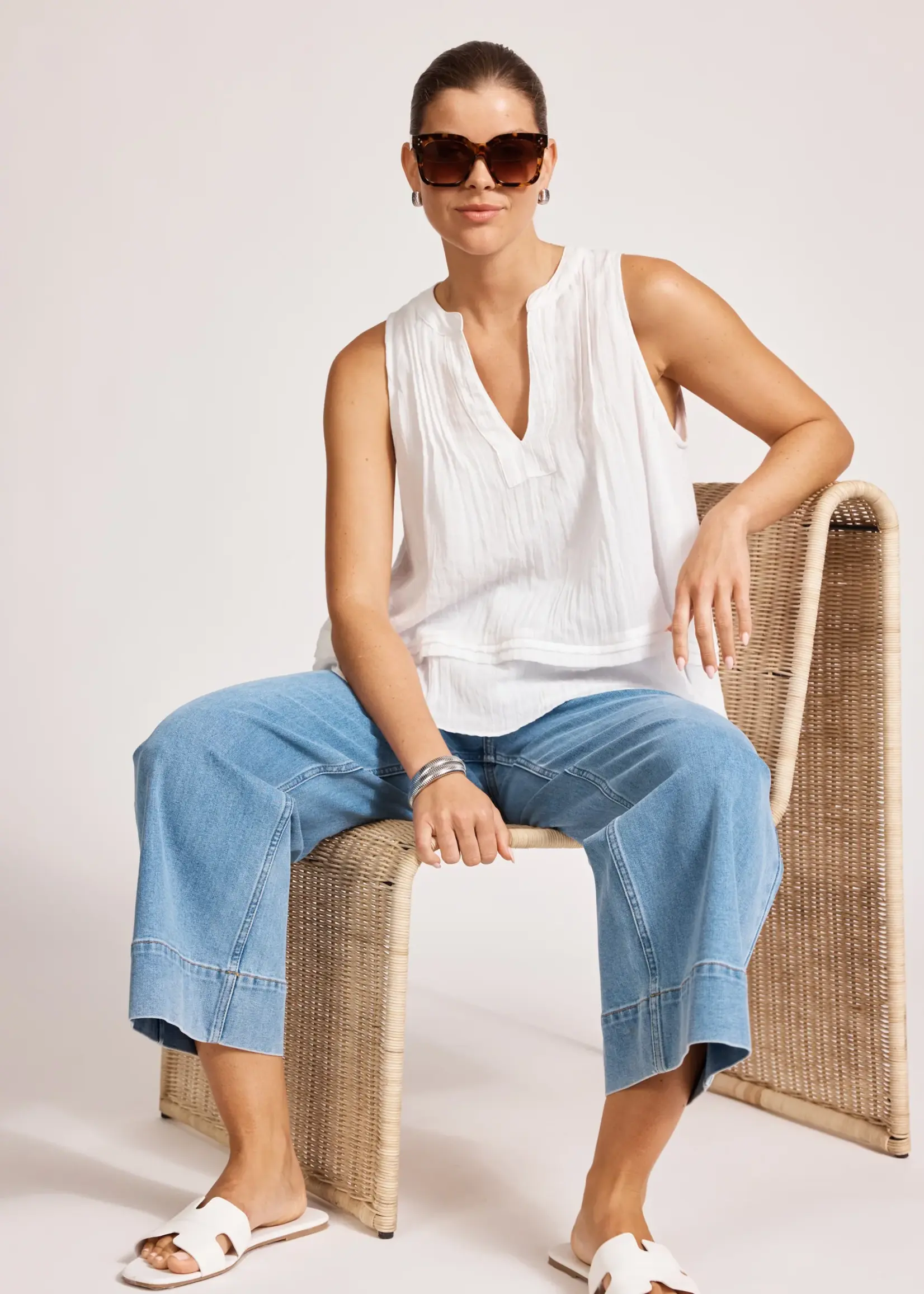 EB & Ive Orsula Tank - White