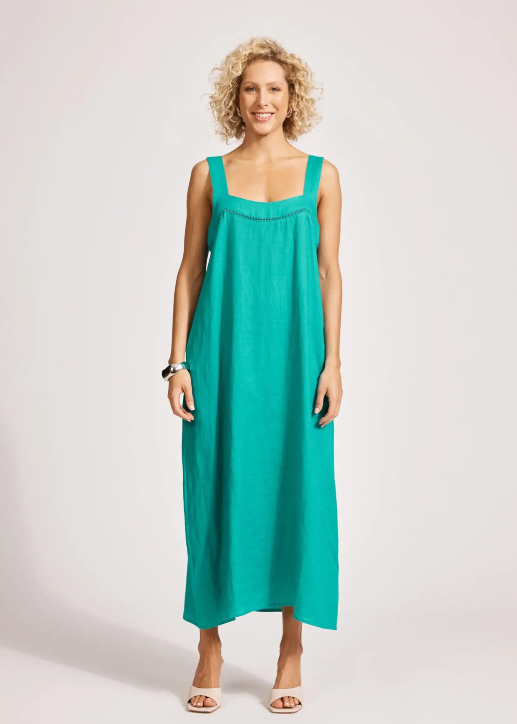 EB & Ive Miramar Tank Maxi Dress - Lagoon