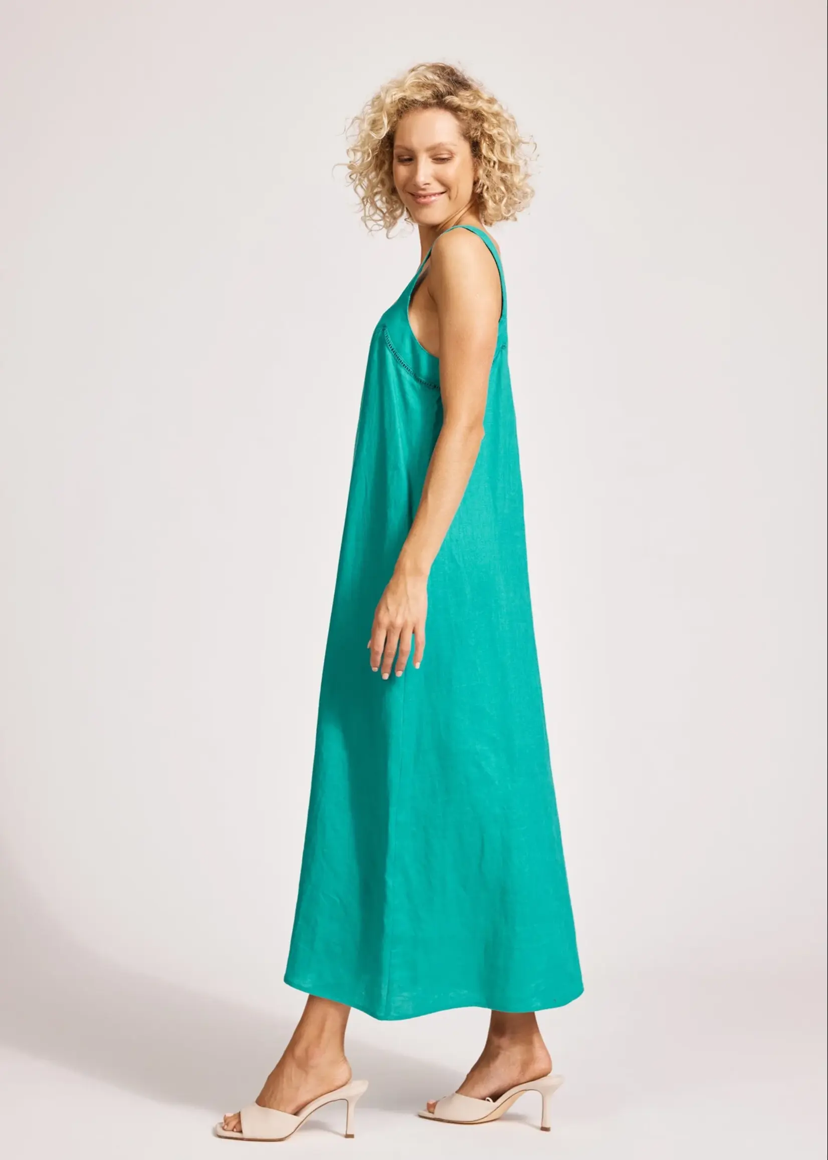 EB & Ive Miramar Tank Maxi Dress - Lagoon