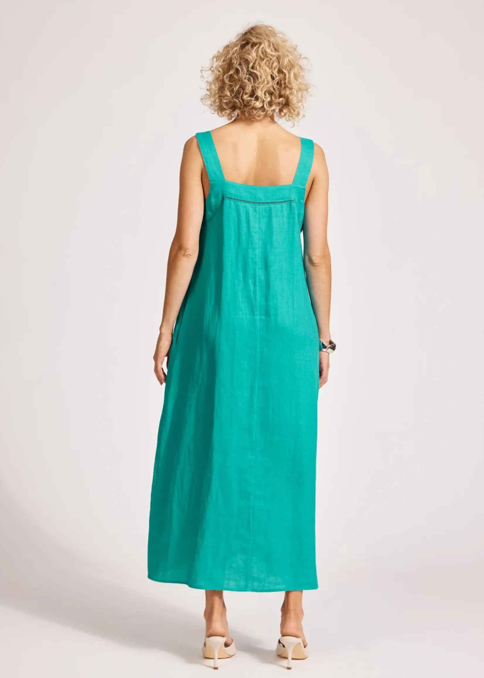 EB & Ive Miramar Tank Maxi Dress - Lagoon