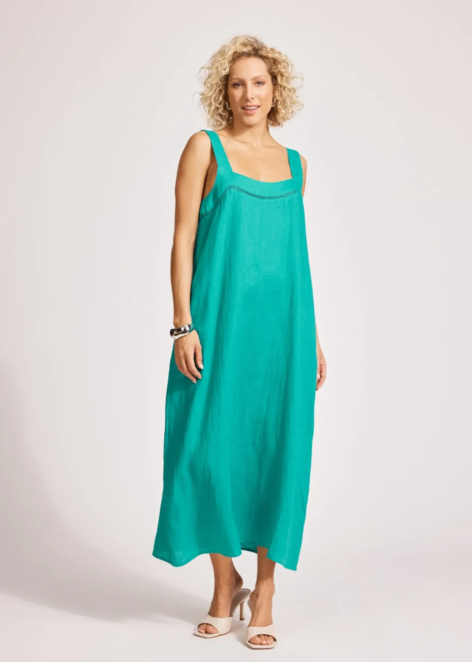EB & Ive Miramar Tank Maxi Dress - Lagoon