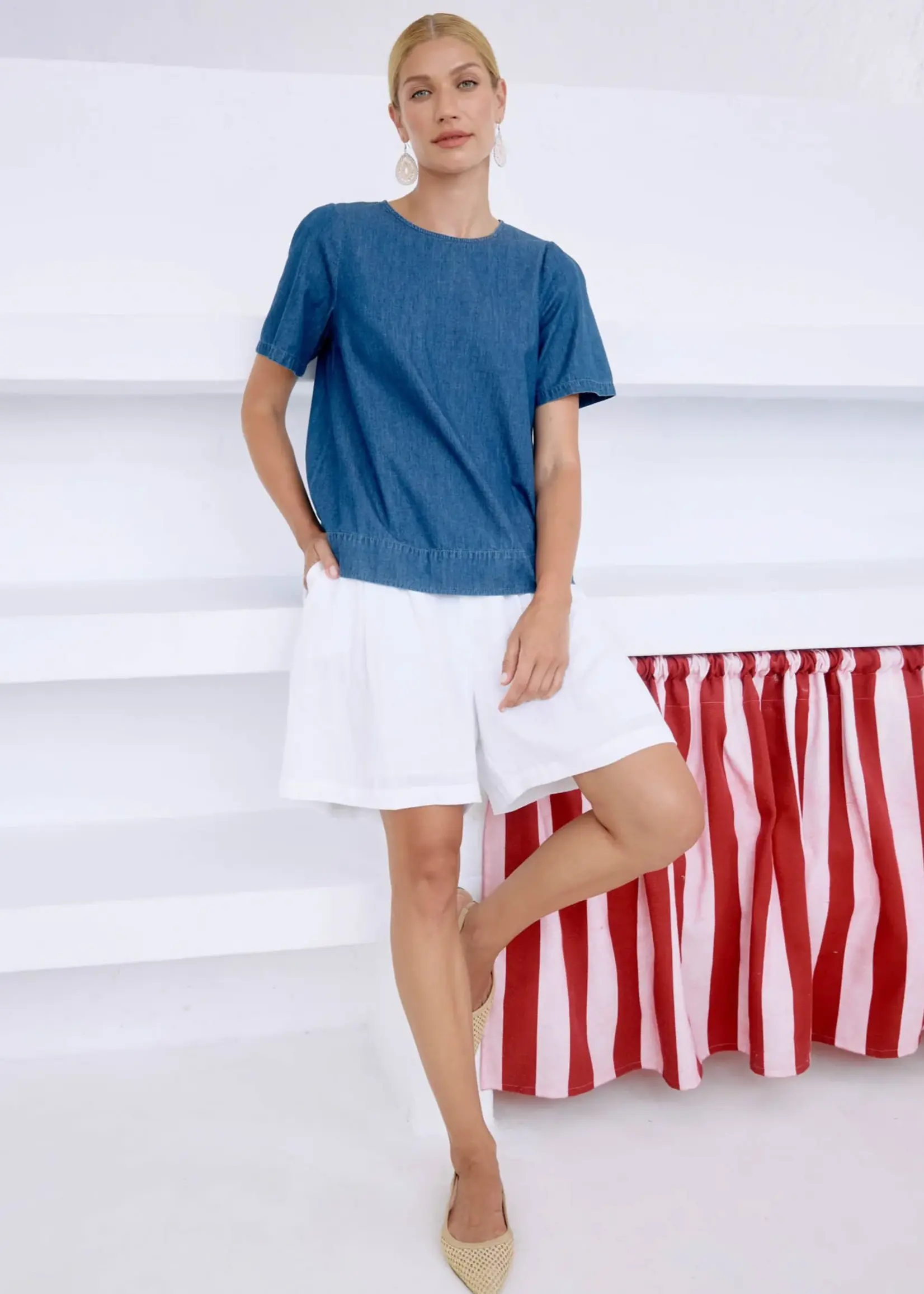 EB & Ive Miramar Short - White