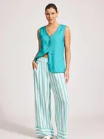 EB & Ive Treville Stripe Pant - Aqua