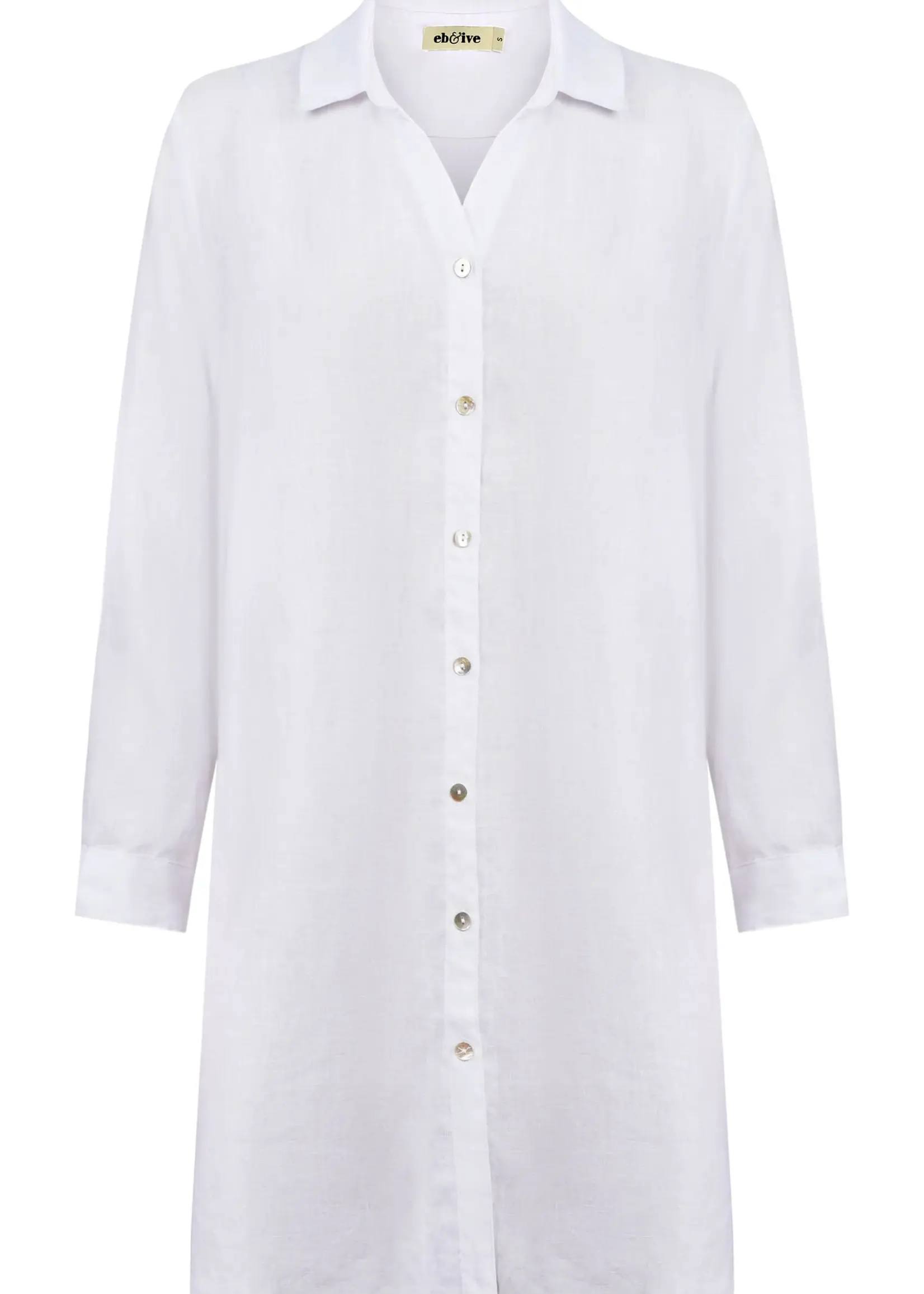 EB & Ive Miramar Shirt Dress - White