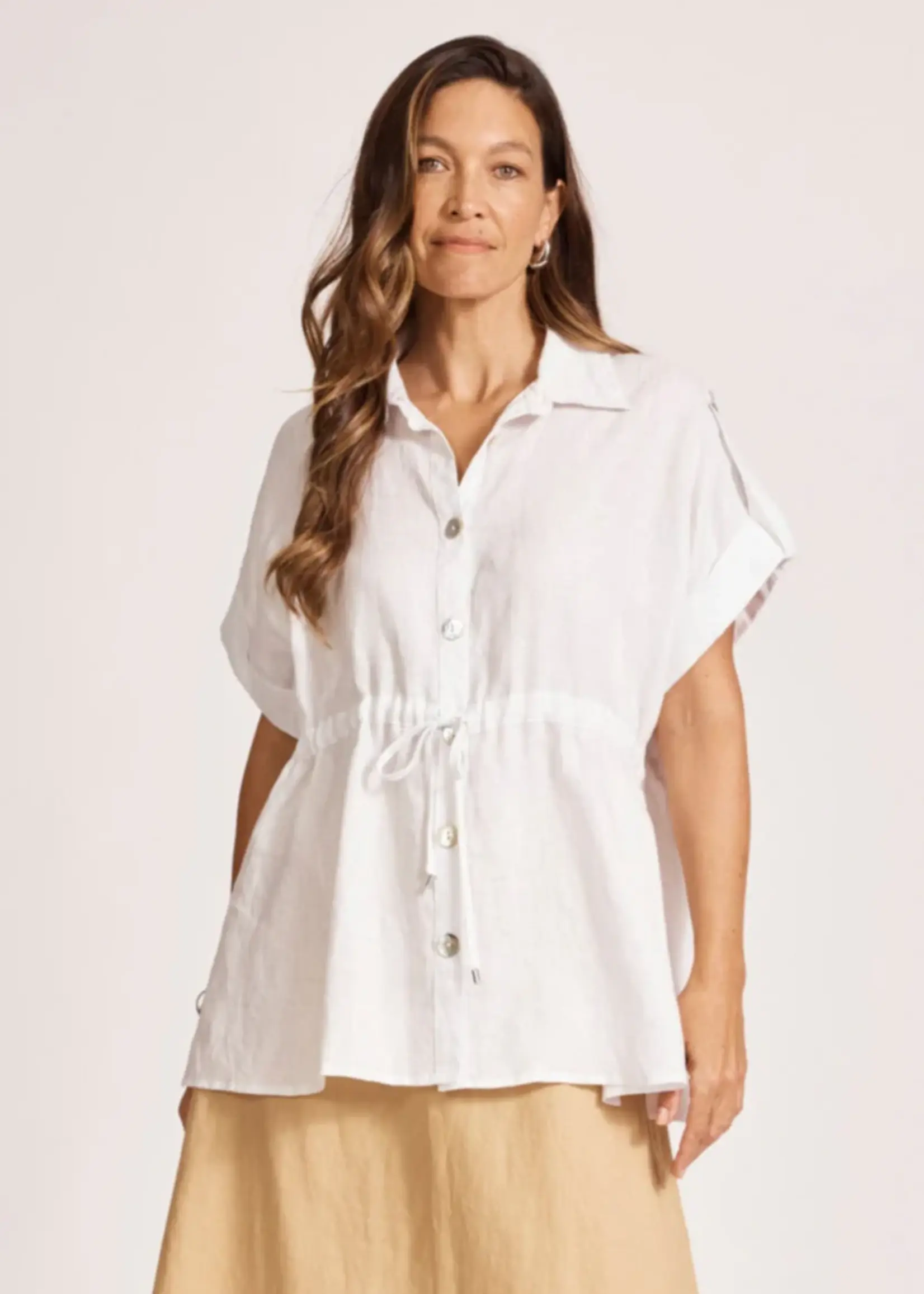 EB & Ive Miramar Tie Shirt - White