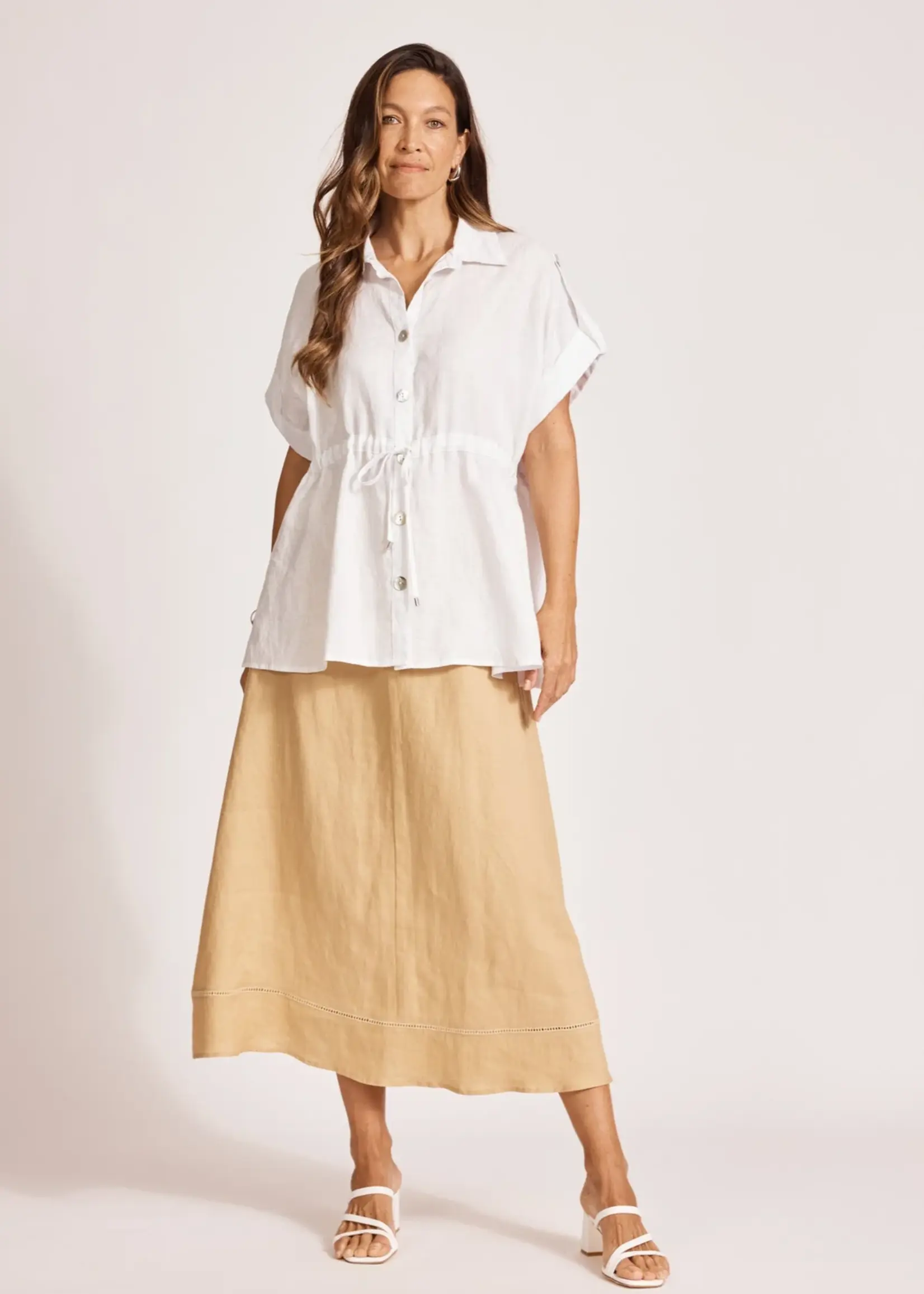 EB & Ive Miramar Tie Shirt - White