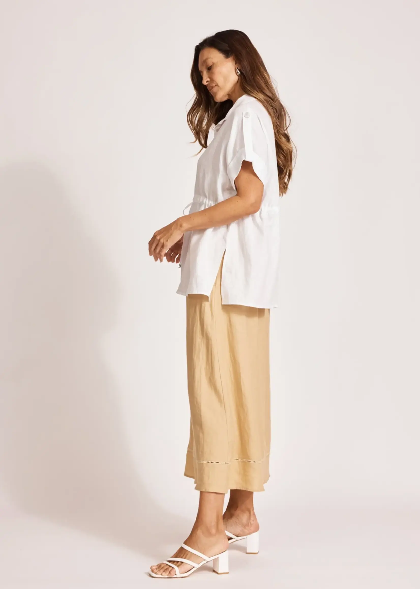 EB & Ive Miramar Tie Shirt - White