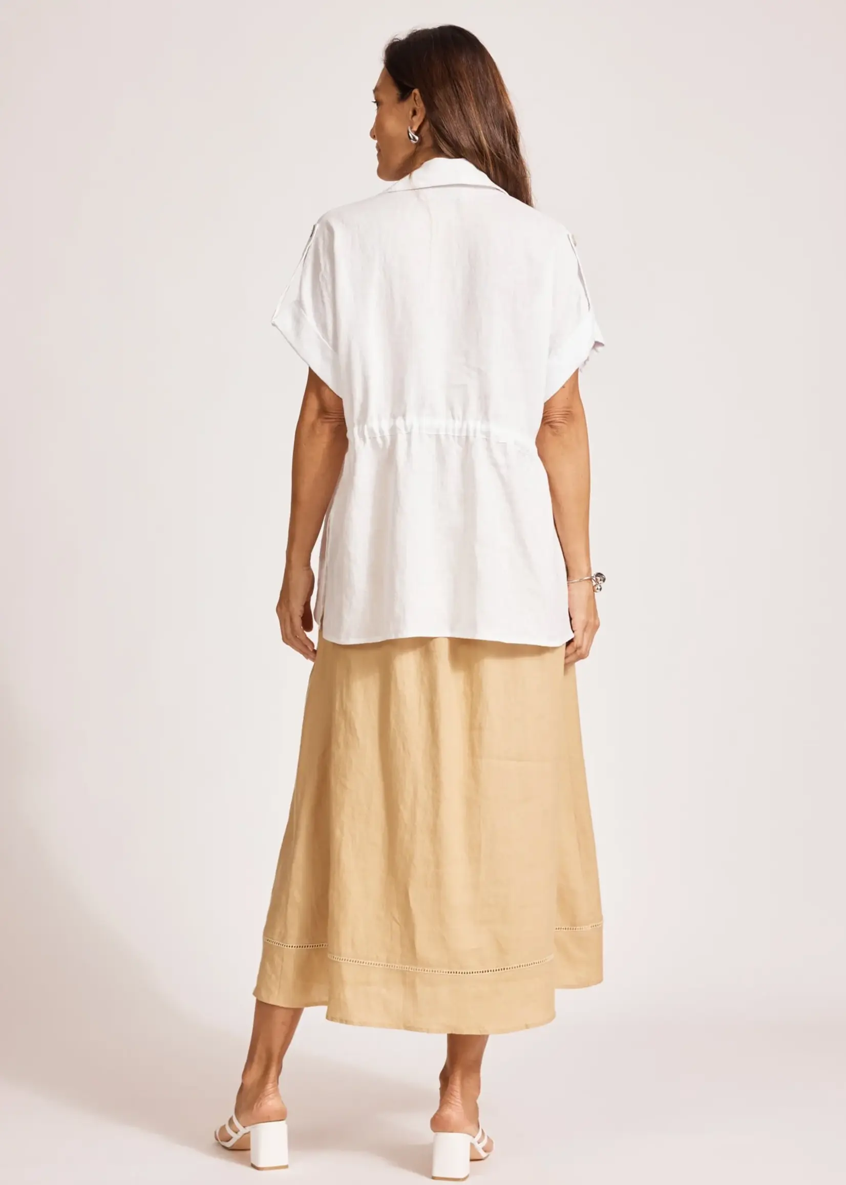 EB & Ive Miramar Tie Shirt - White