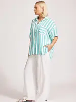 EB & Ive Treville Stripe Shirt - Aqua