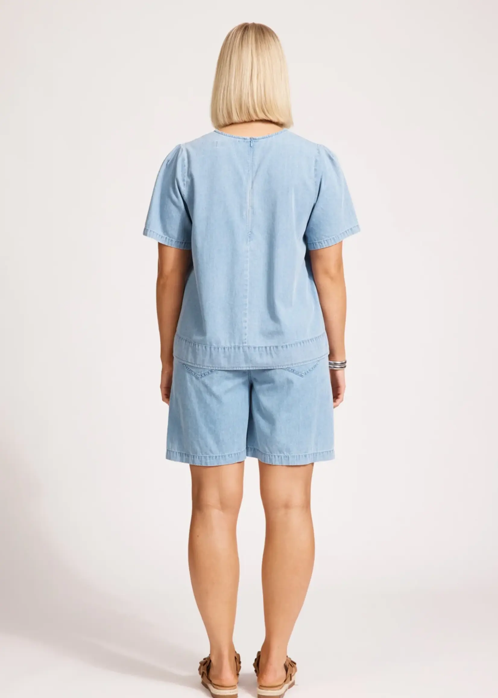 EB & Ive Melenia Denim Top - Denim