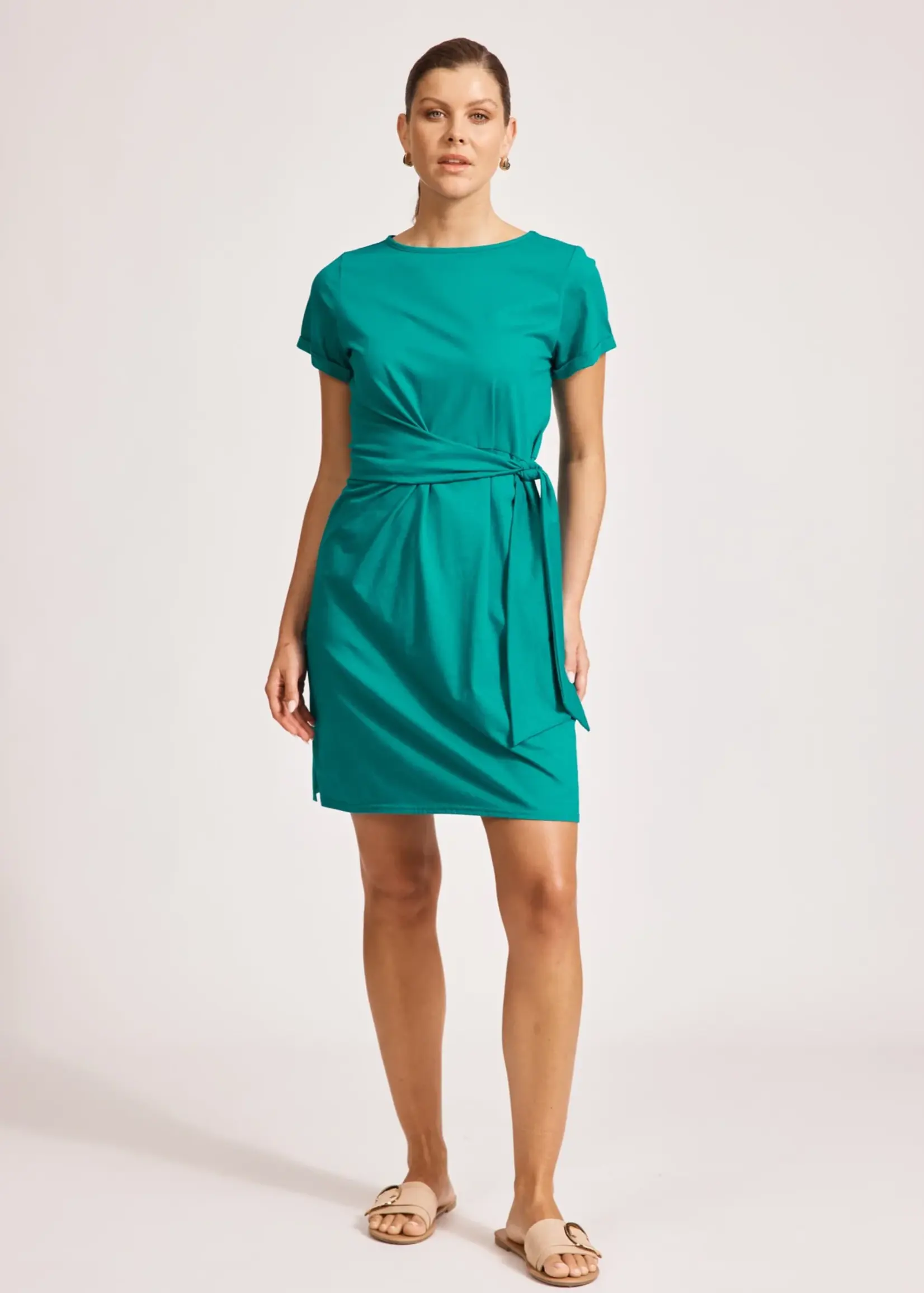 EB & Ive Francia Tie Dress - Lagoon