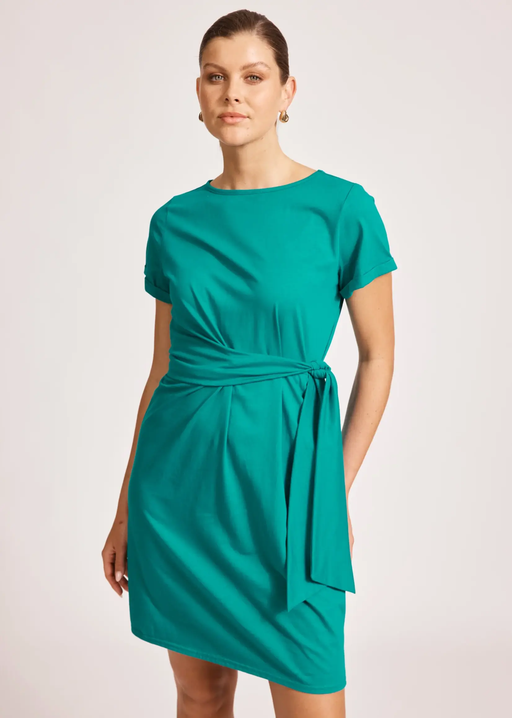 EB & Ive Francia Tie Dress - Lagoon