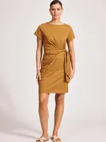 EB & Ive Francia Tie Dress - Caramel
