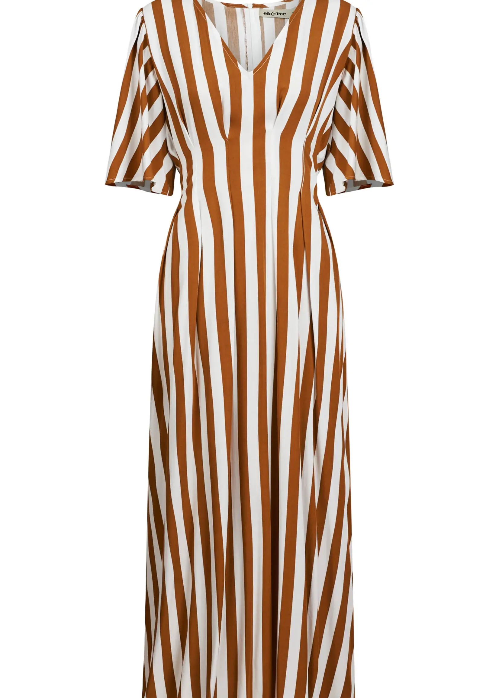 EB & Ive Treville Stripe Maxi Dress - Caramel