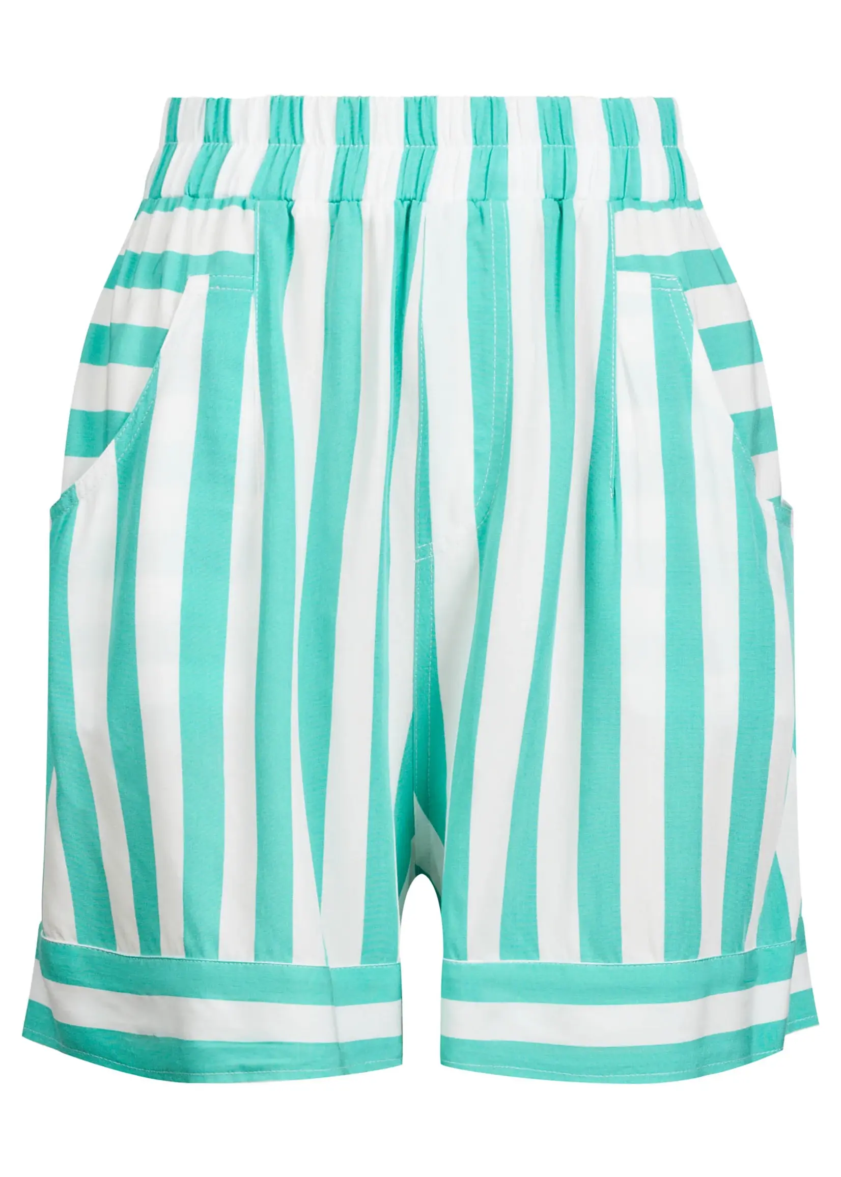 EB & Ive Treville Stripe Short - Aqua