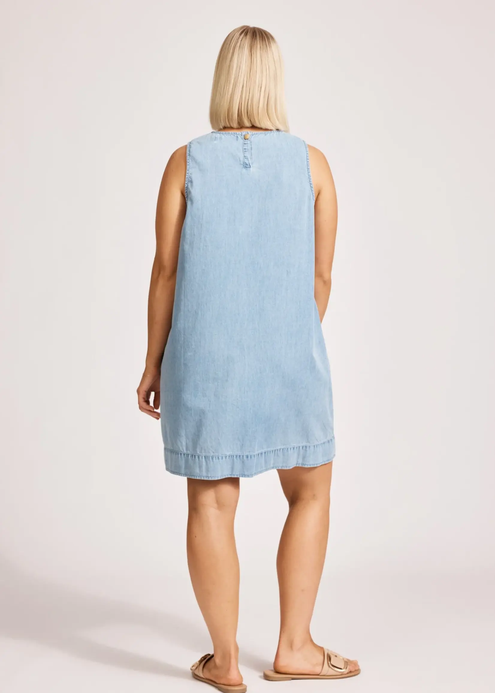 EB & Ive Melenia Denim Tank Dress - Denim