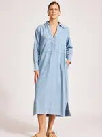 EB & Ive Melenia Denim Collared Dress - Denim