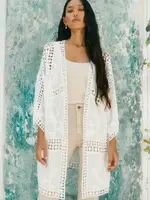 Isle of Mine Oline Lace Kimono - Lotus