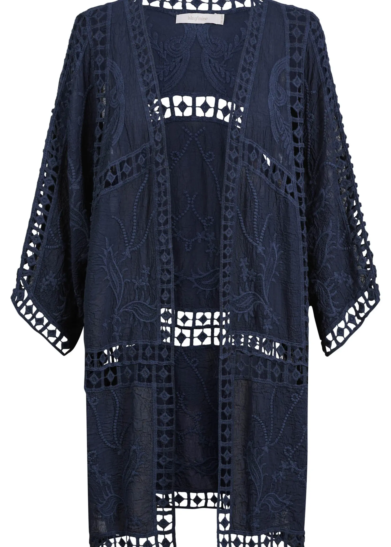 Isle of Mine Oline Lace Kimono - Navy