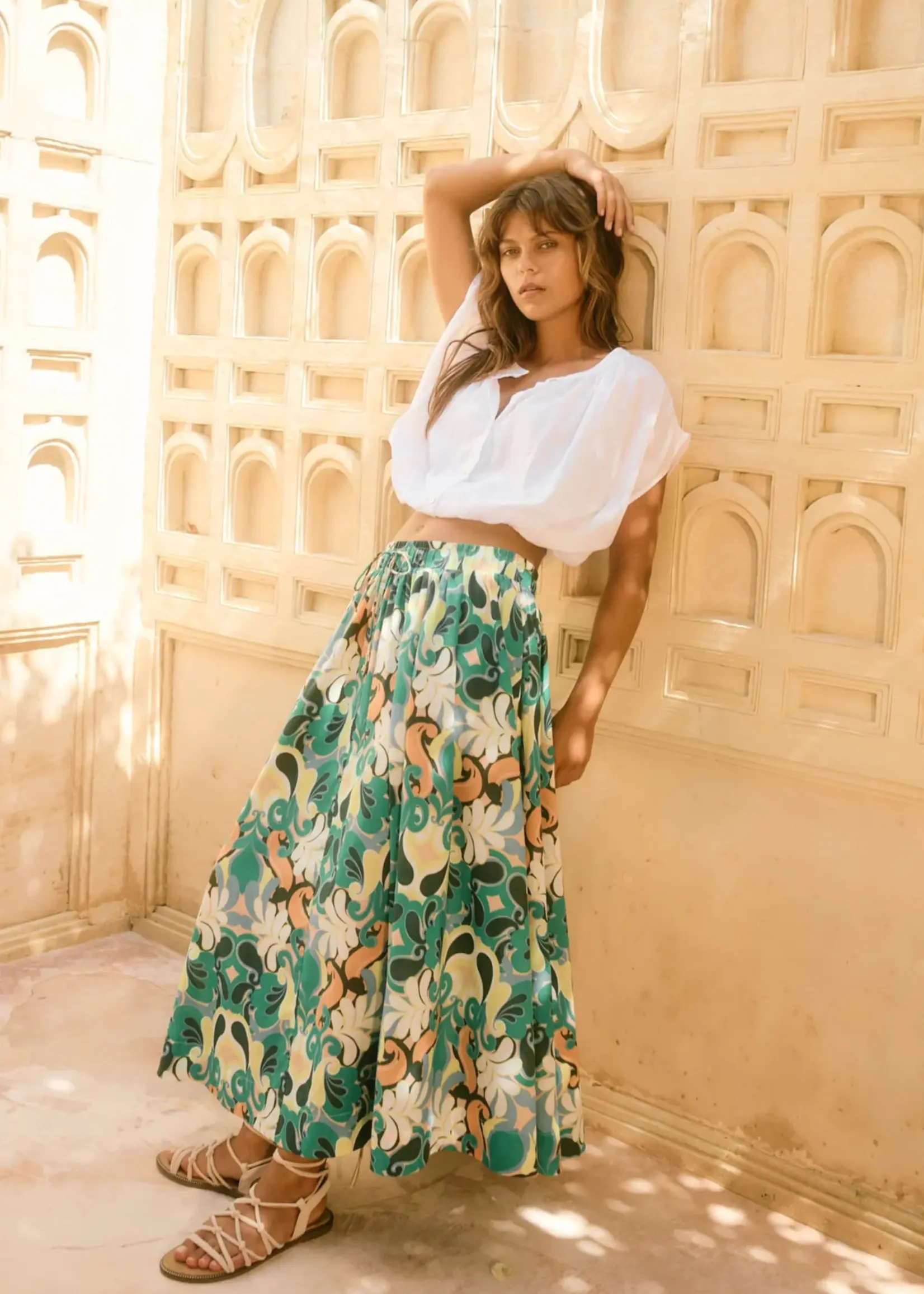 Isle of Mine Aurora Maxi Skirt - Paisley