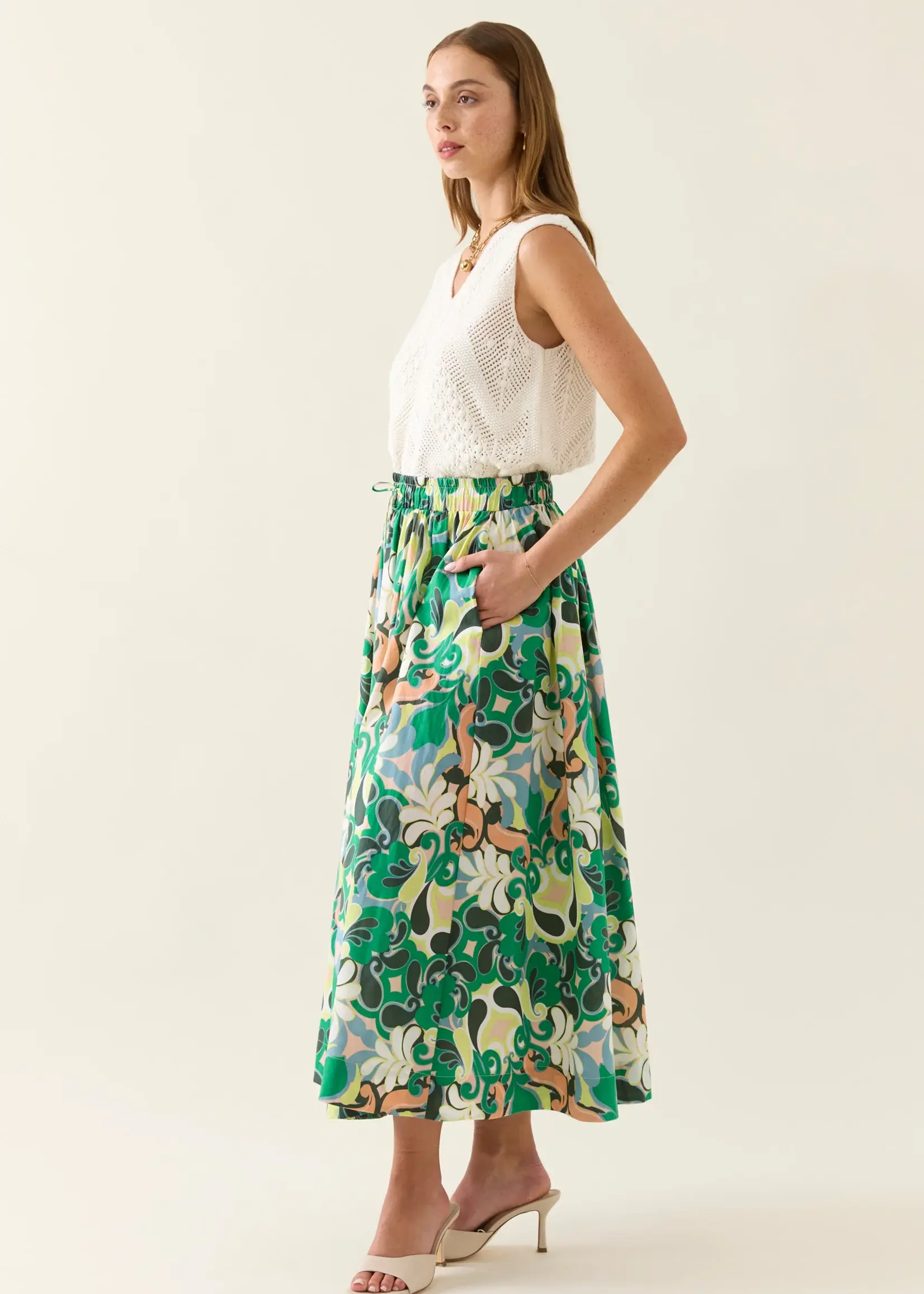 Isle of Mine Aurora Maxi Skirt - Paisley