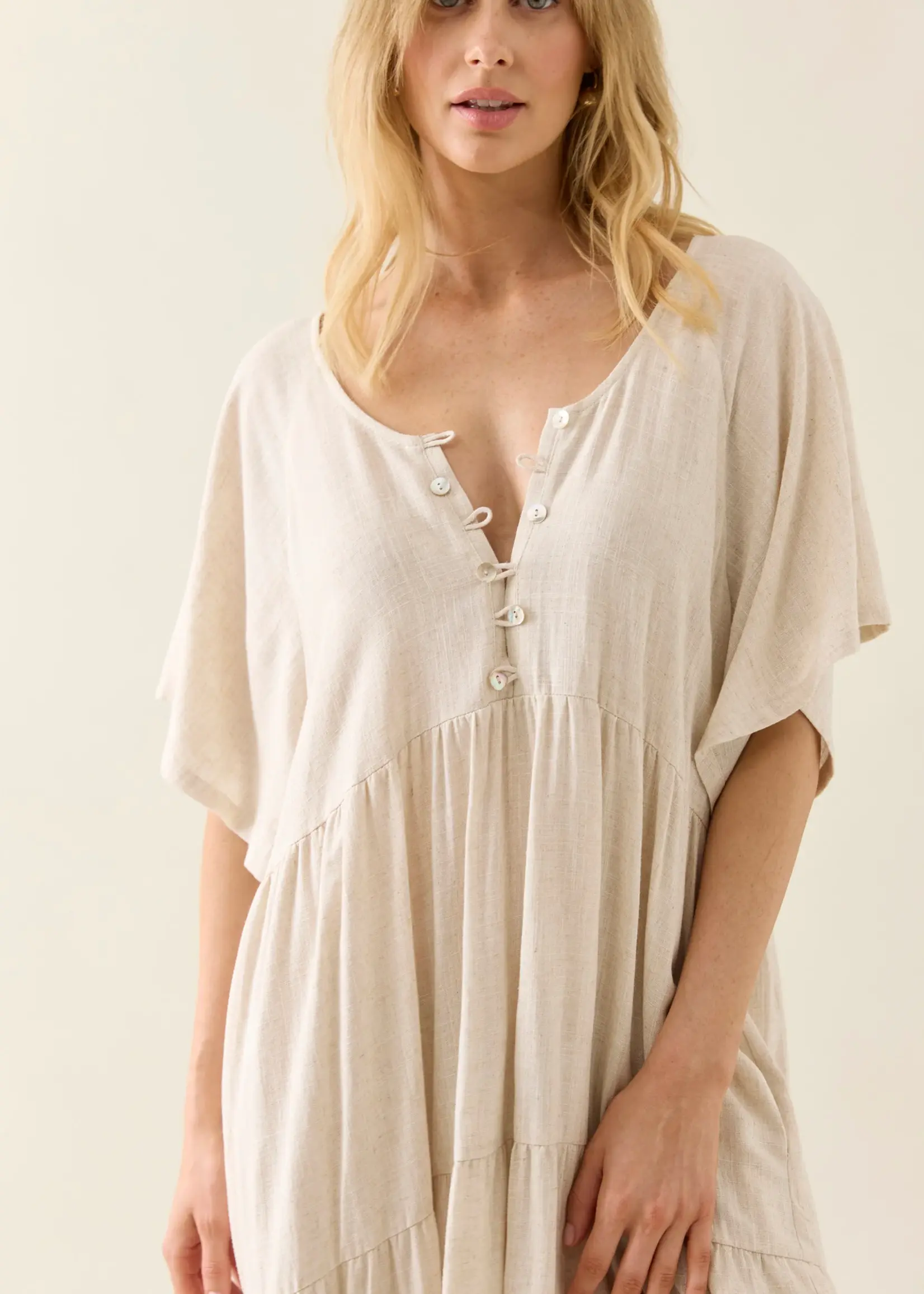 Isle of Mine Ingrid Tiered Maxi - Canvas