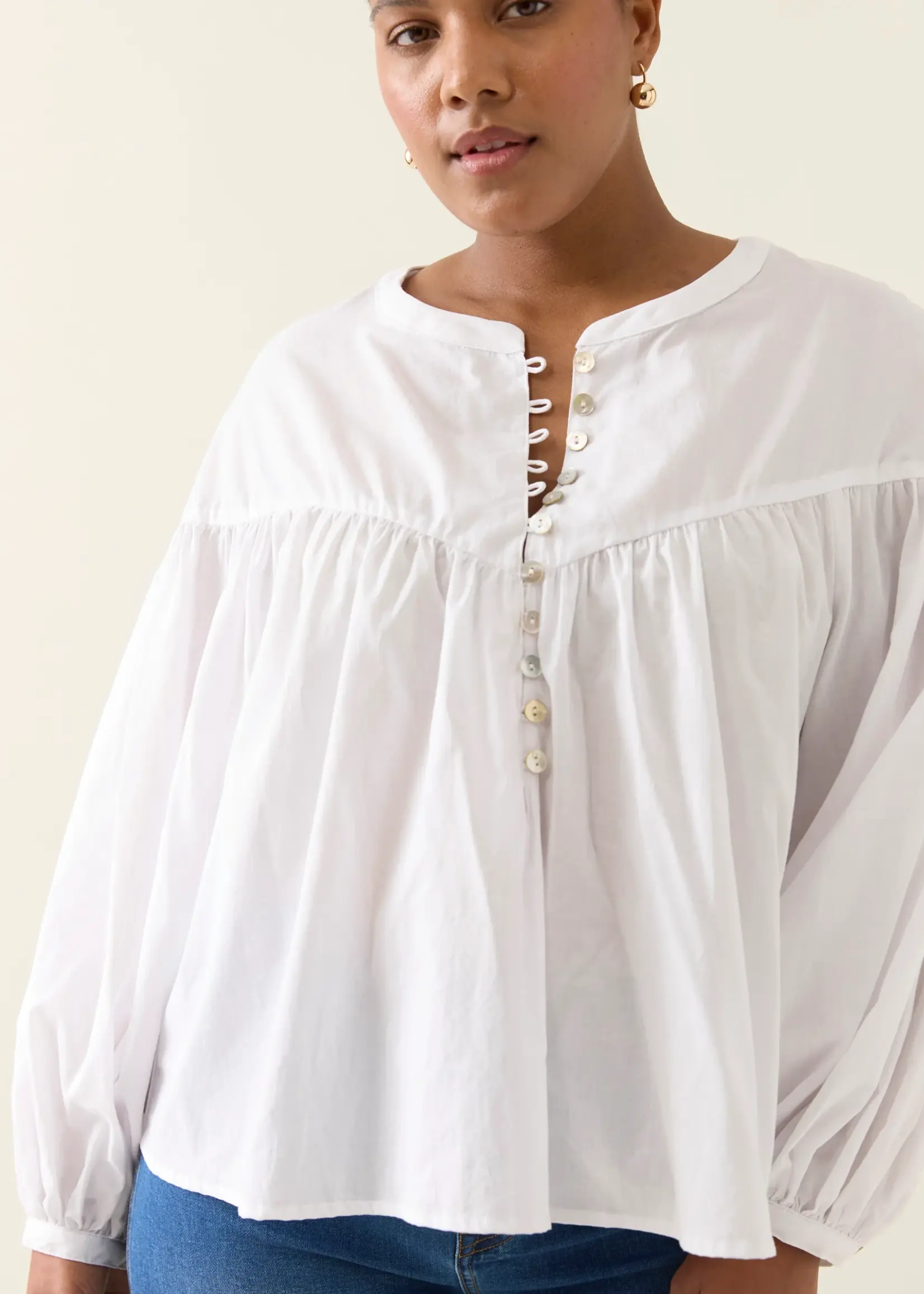 Isle of Mine Aurora Button Blouse - Lotus