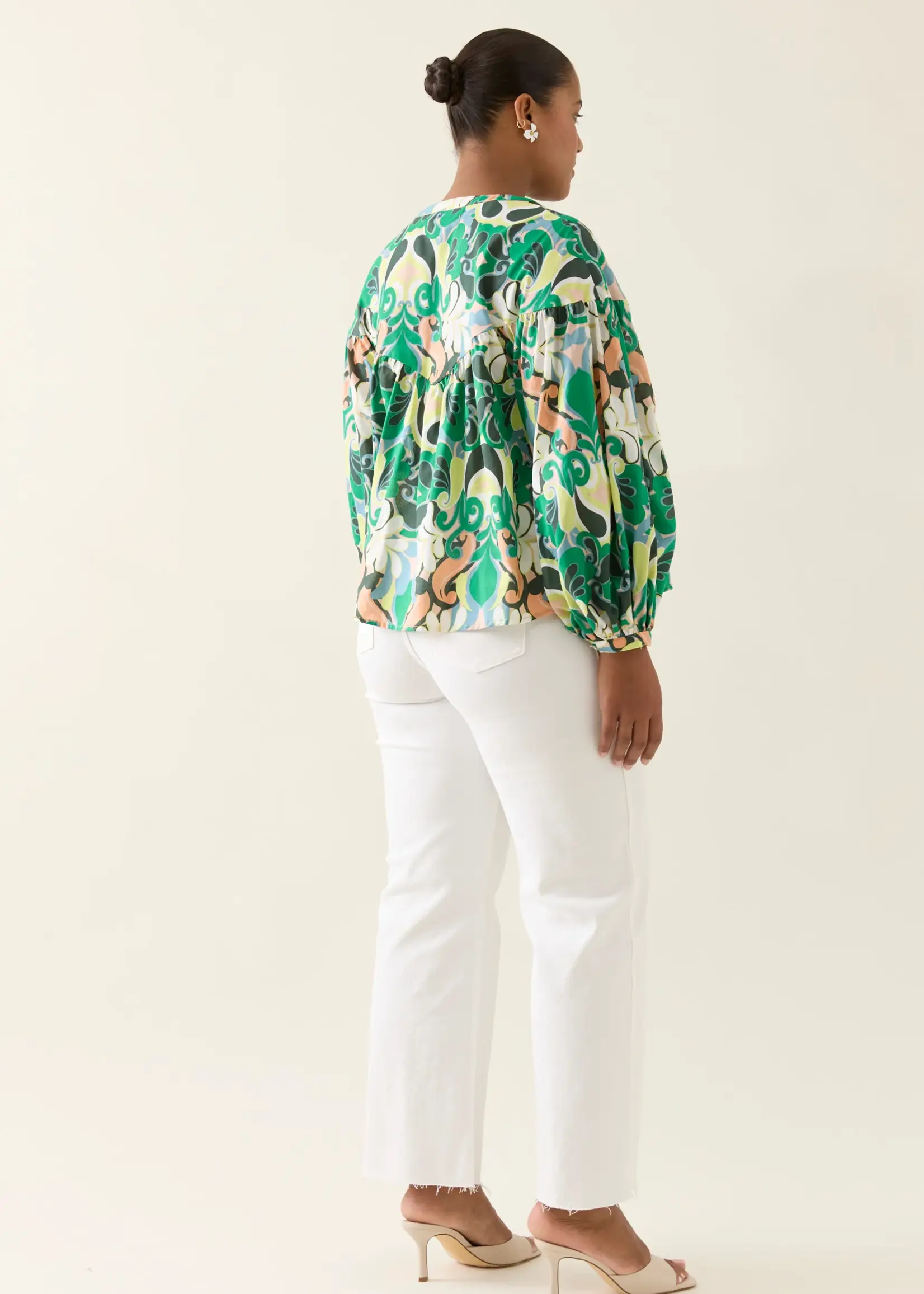 Isle of Mine Aurora Button Blouse - Paisley