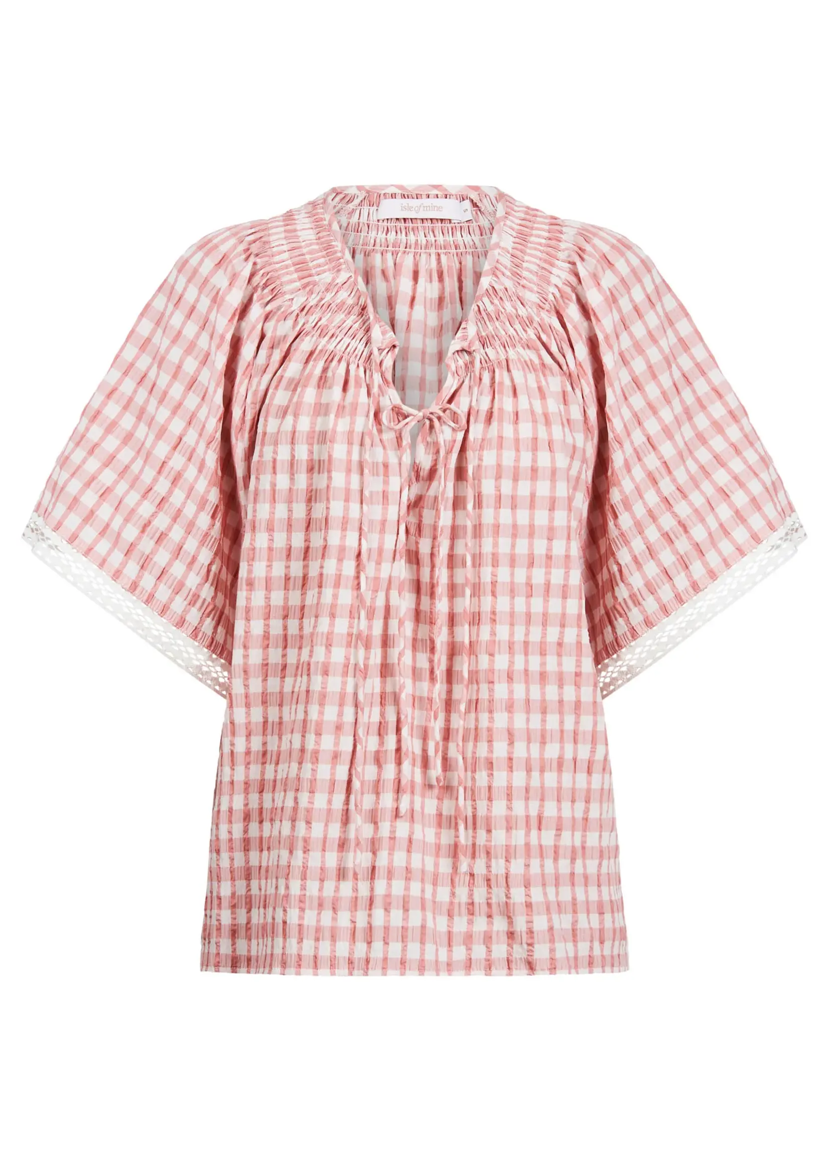 Isle of Mine Esther Shirred Top - Pink