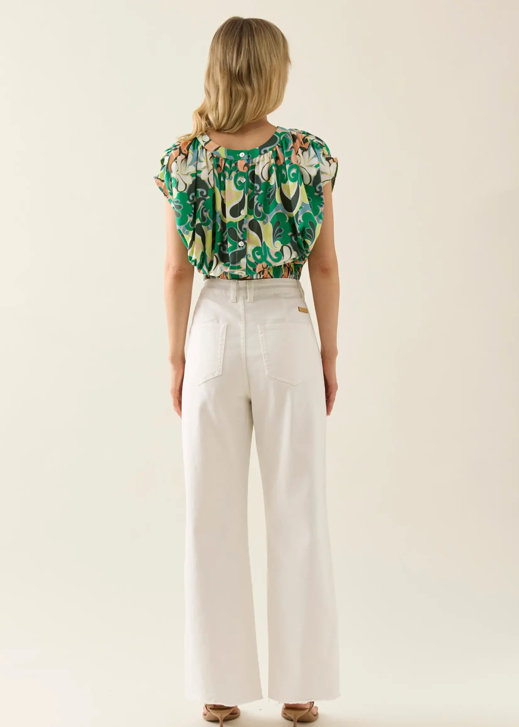 Isle of Mine Aurora Reversible Crop Top - Paisley