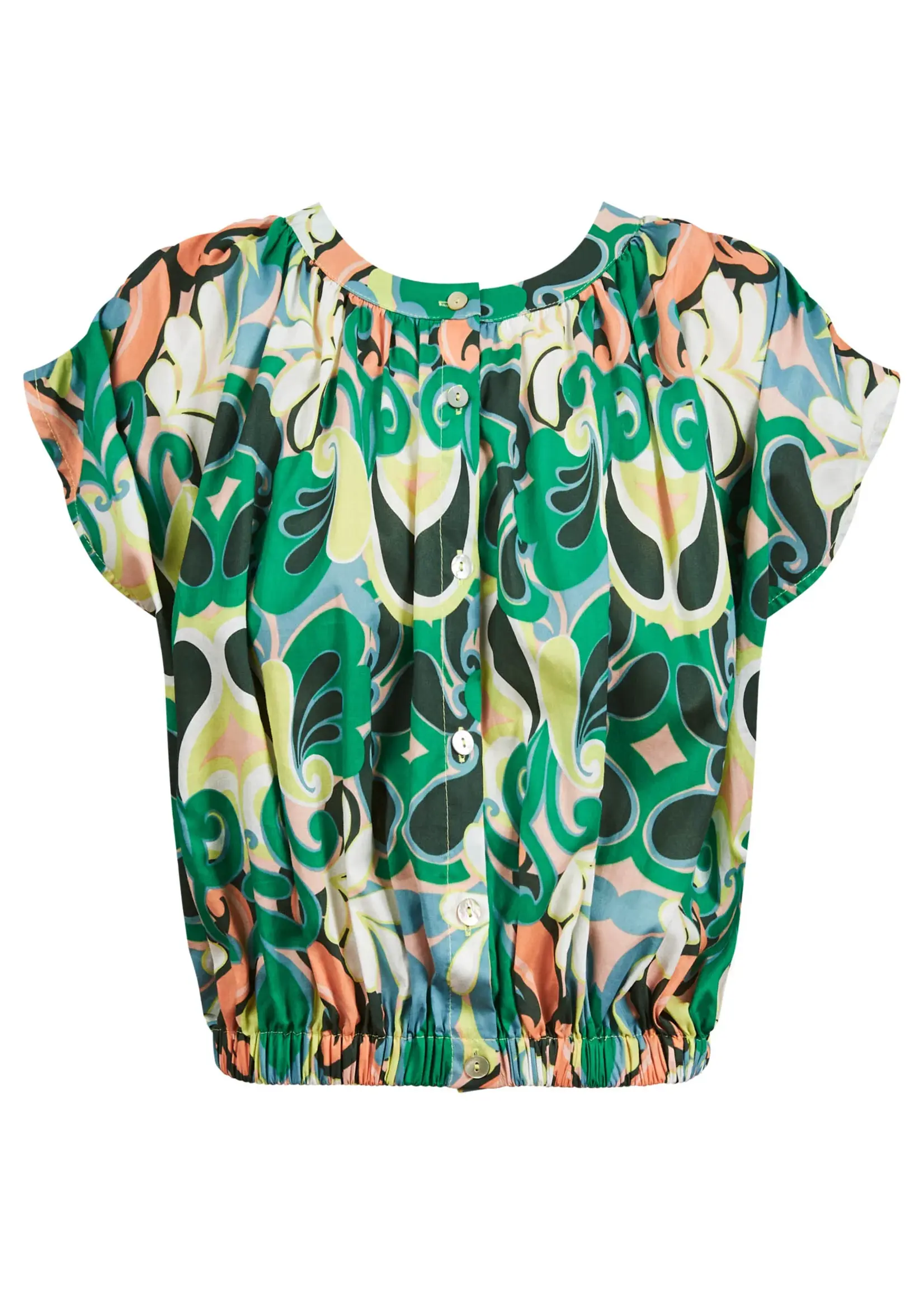 Isle of Mine Aurora Reversible Crop Top - Paisley