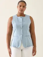 Isle of Mine Sofie Denim Vest - Sky