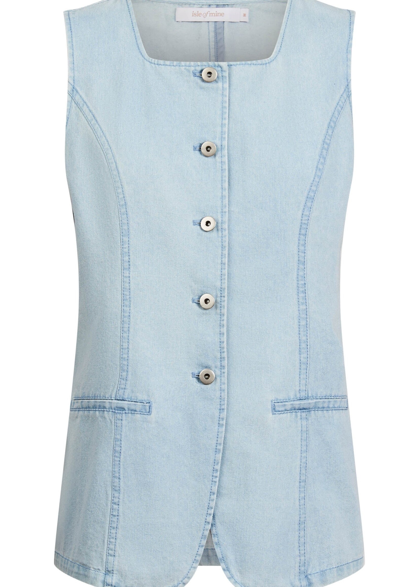 Isle of Mine Sofie Denim Vest - Sky