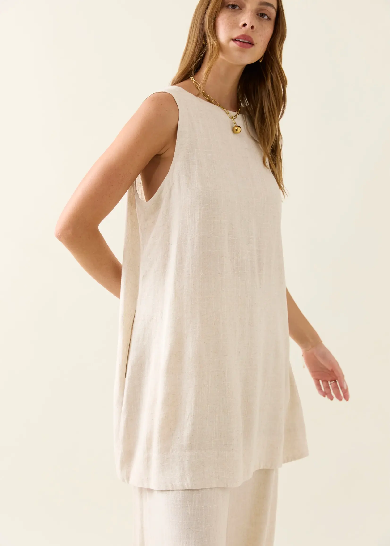 Isle of Mine Ingrid Reversible Tunic - Canvas