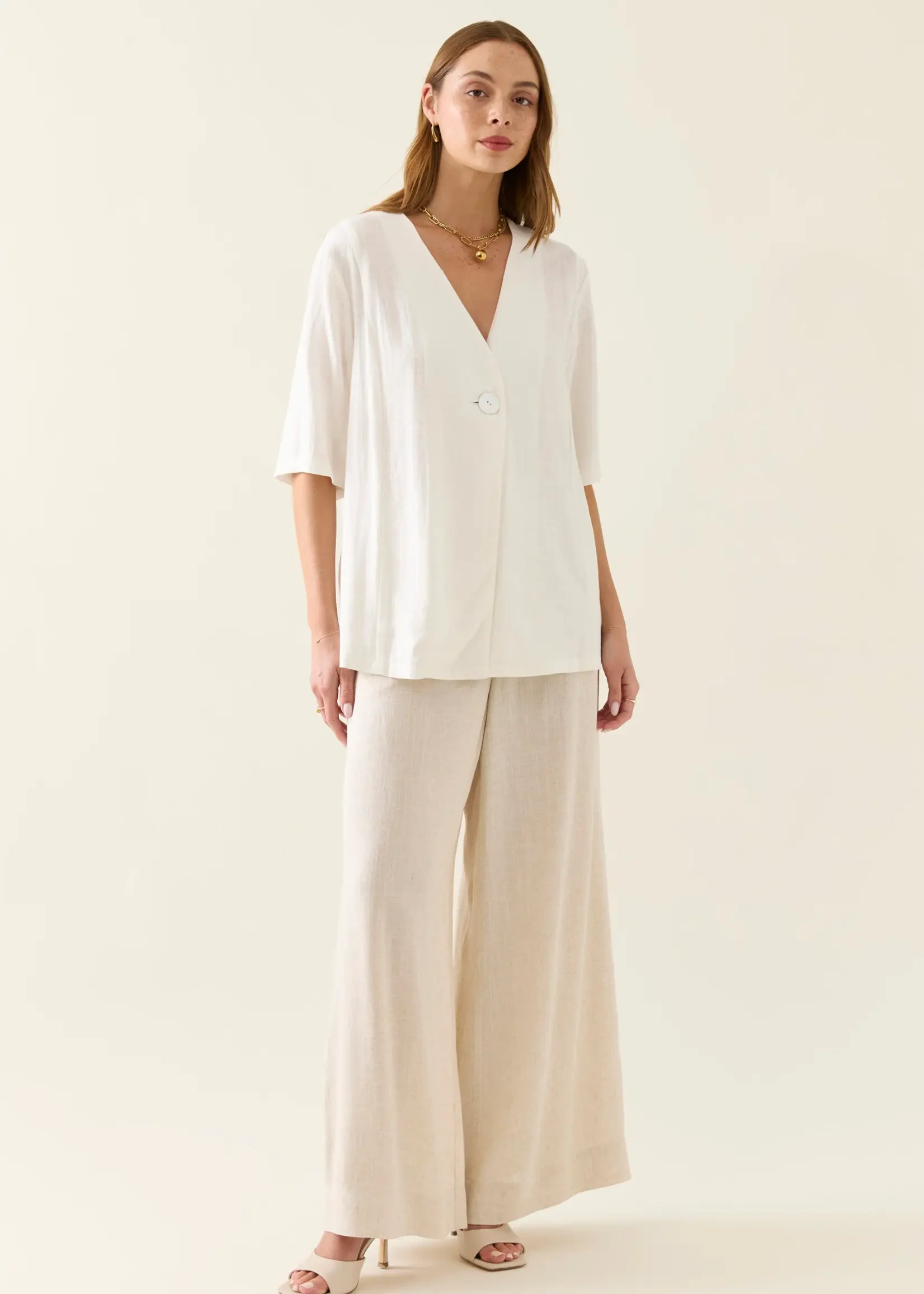 Isle of Mine Ingrid Button Top - Lotus