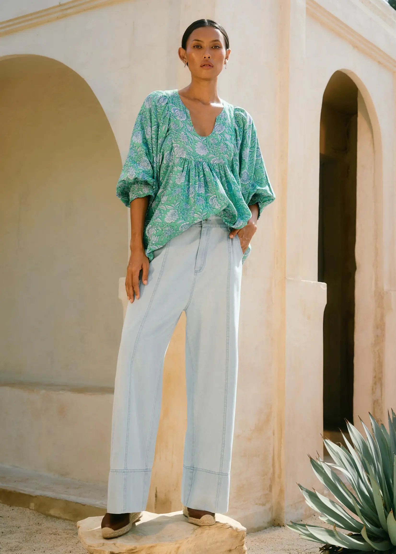 Isle of Mine Sofie Denim Pant - Sky