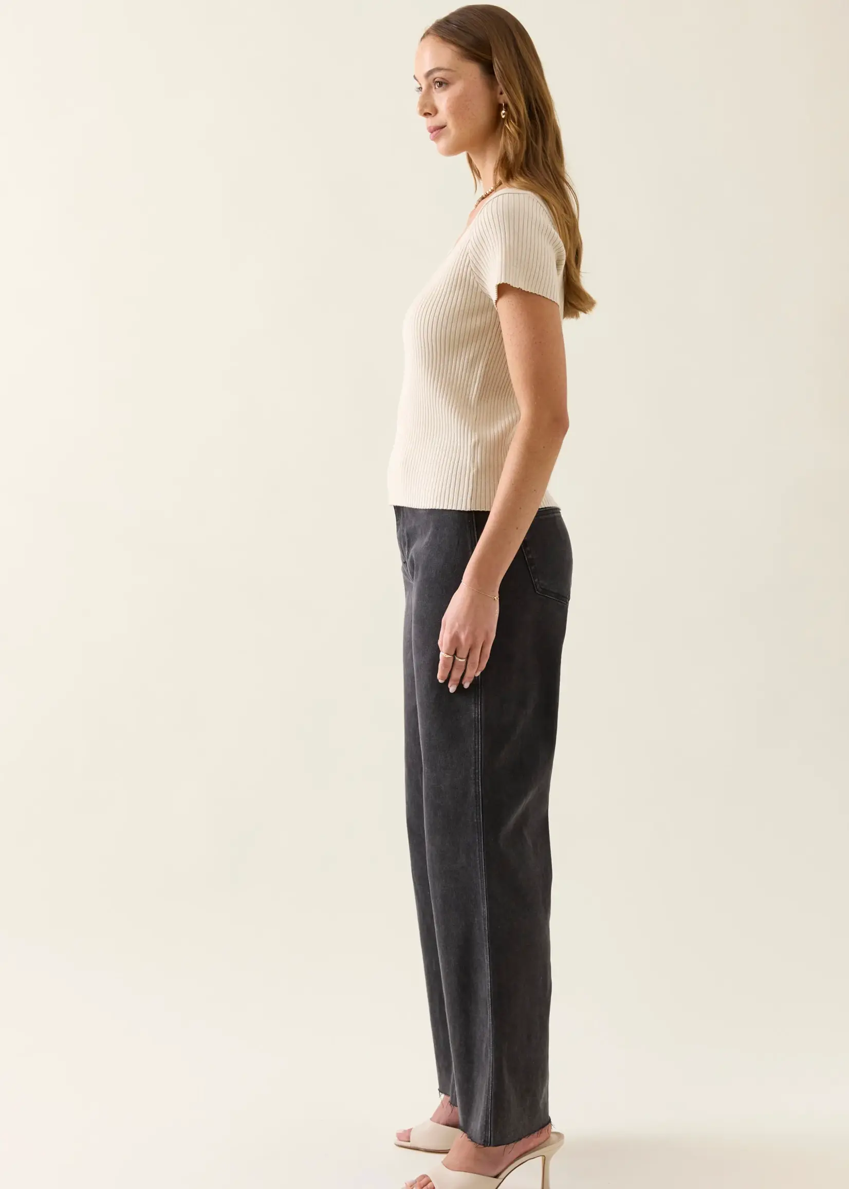 Isle of Mine Adele Knit T Shirt - Canvas