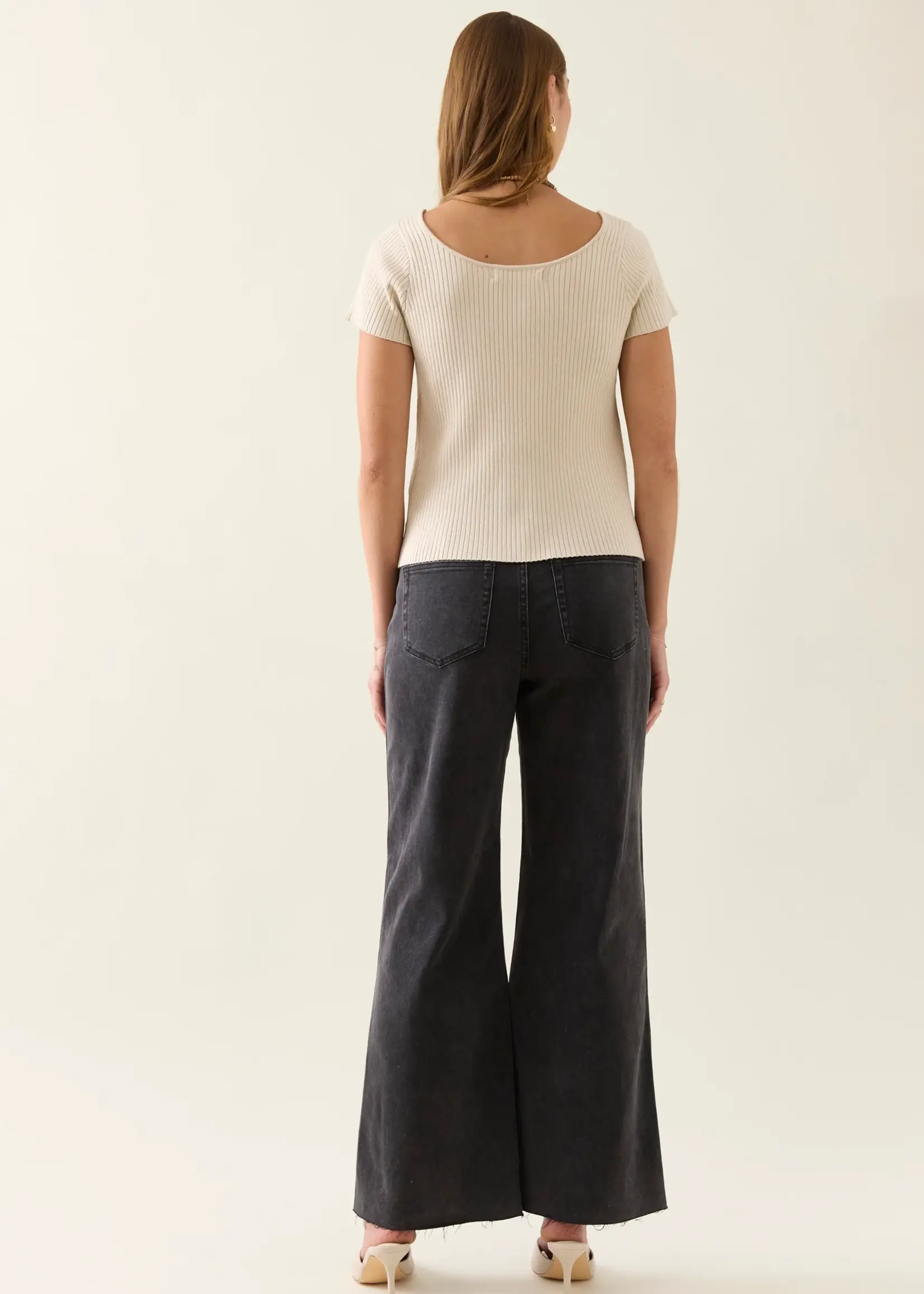 Isle of Mine Adele Knit T Shirt - Canvas