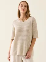 Isle of Mine Sylvie Knit T Shirt - Canvas
