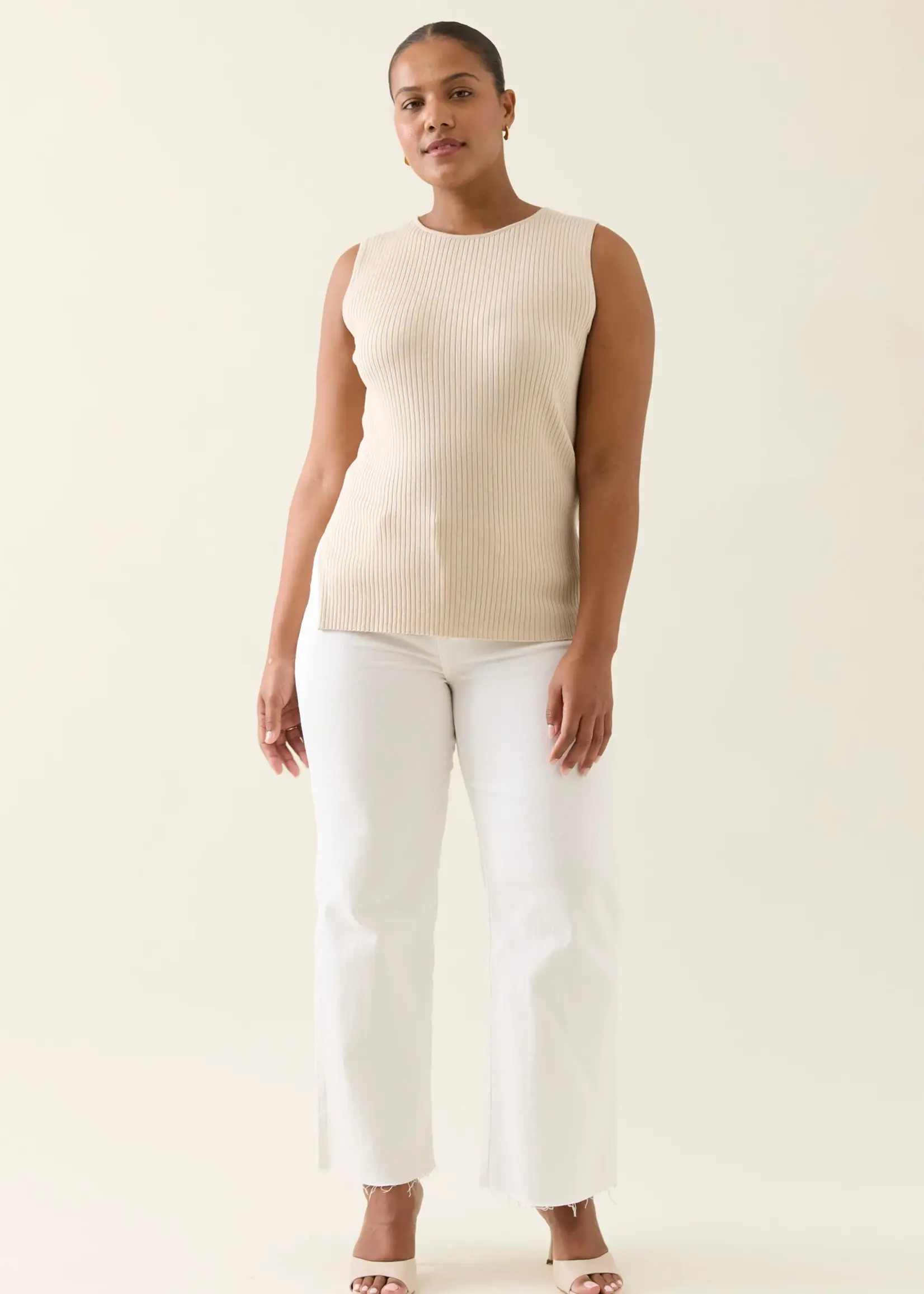 Isle of Mine Adele Split Tank - Canvas