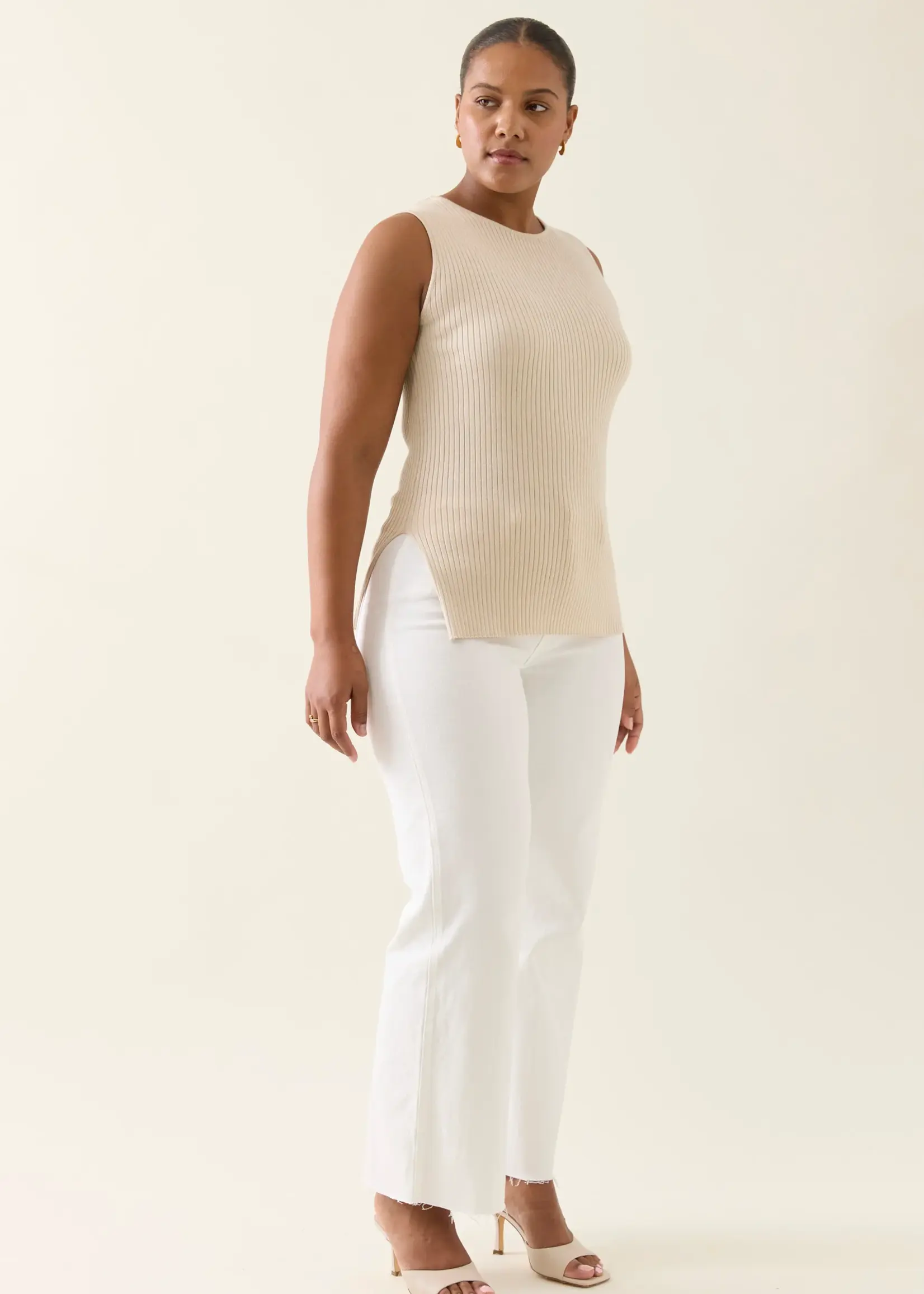 Isle of Mine Adele Split Tank - Canvas