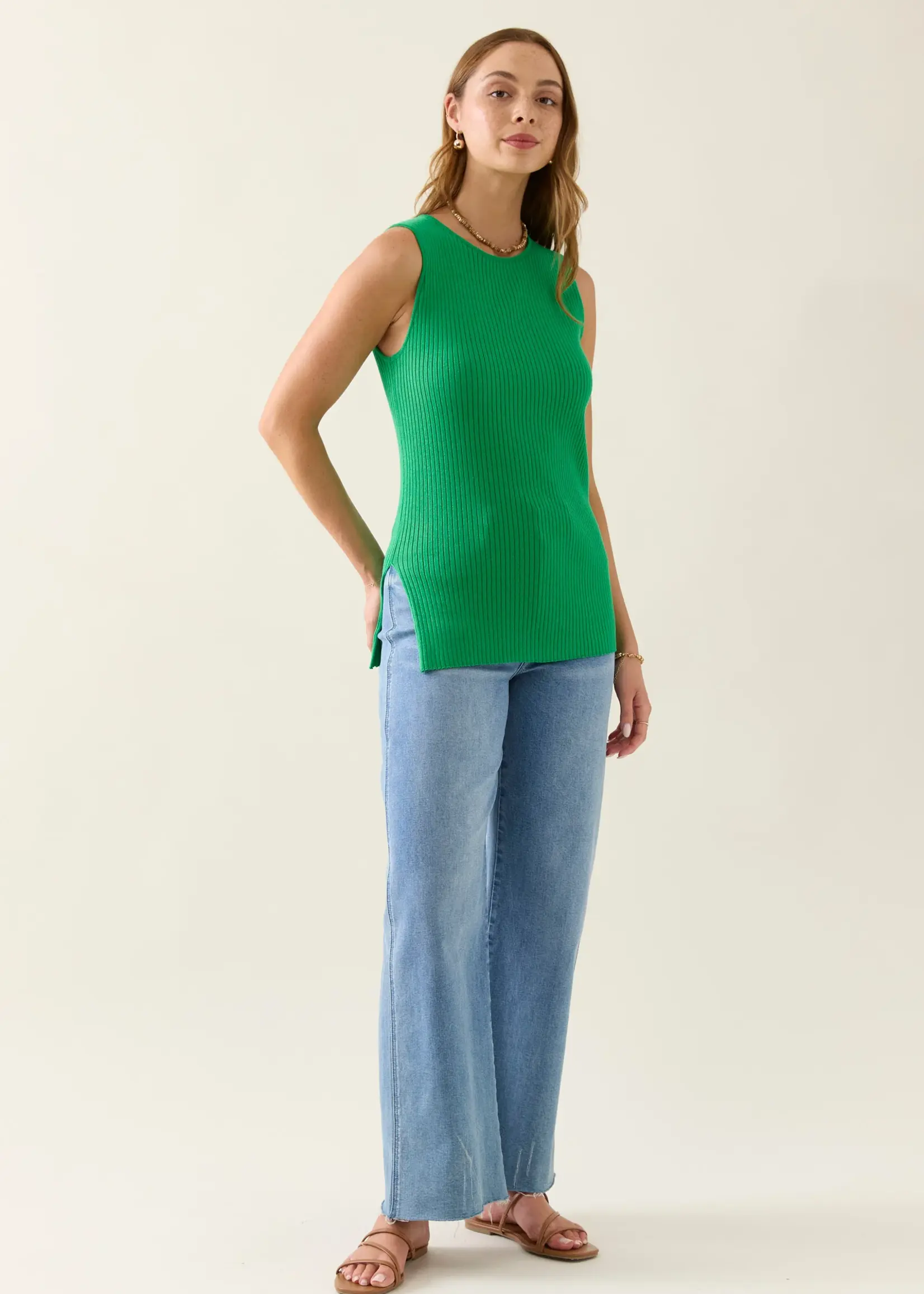 Isle of Mine Adele Split Tank - Green