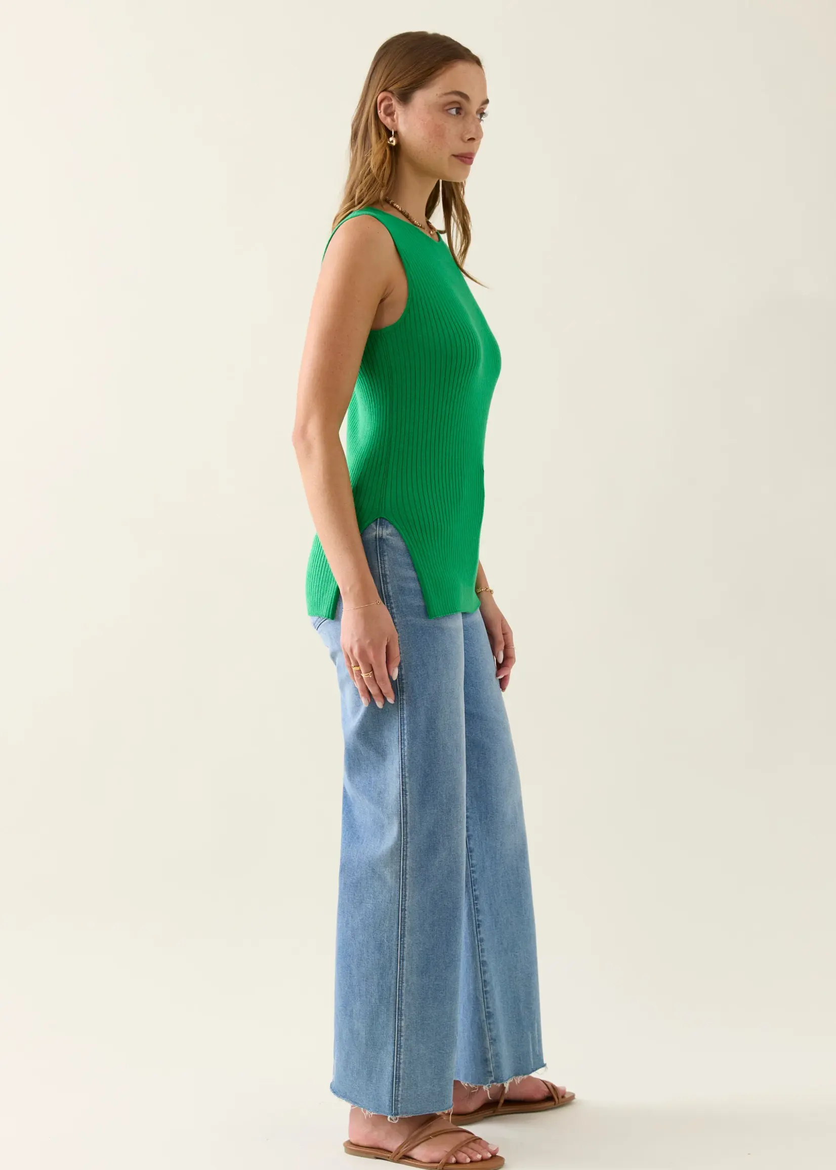 Isle of Mine Adele Split Tank - Green