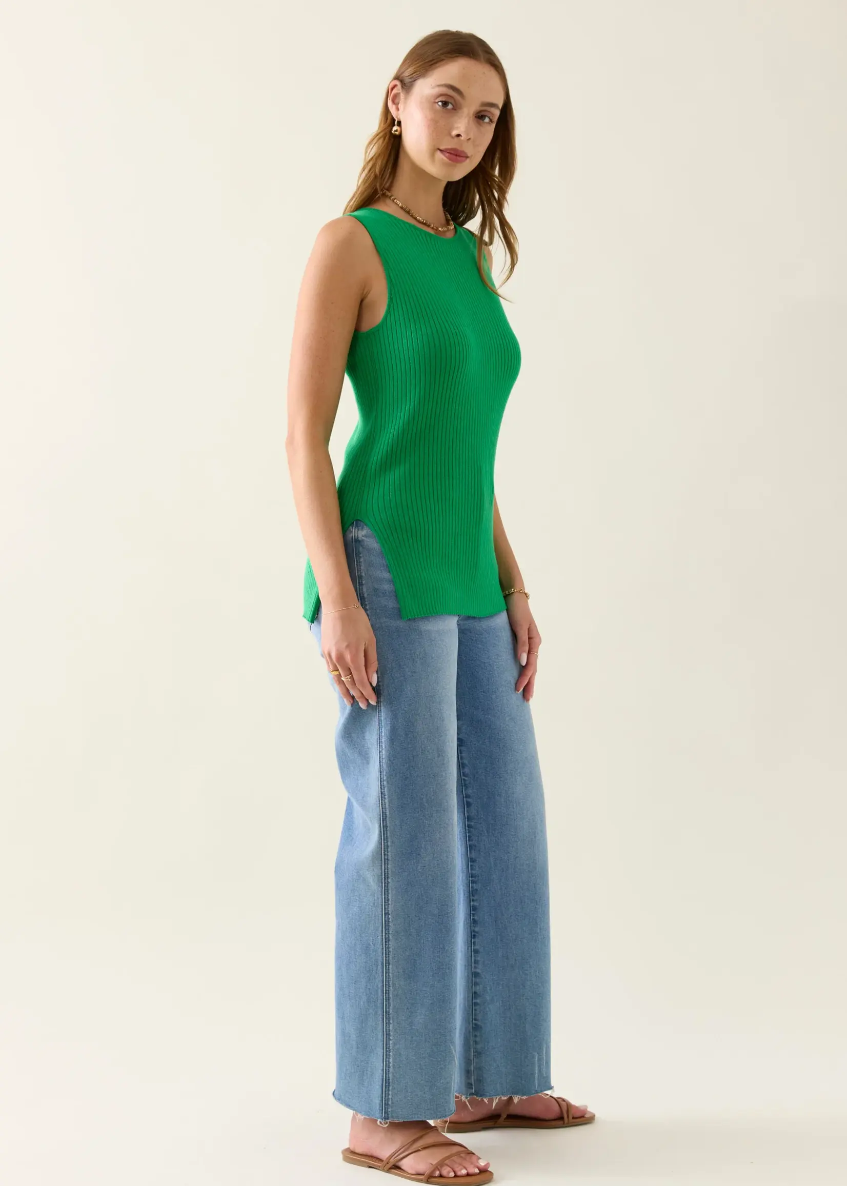 Isle of Mine Adele Split Tank - Green