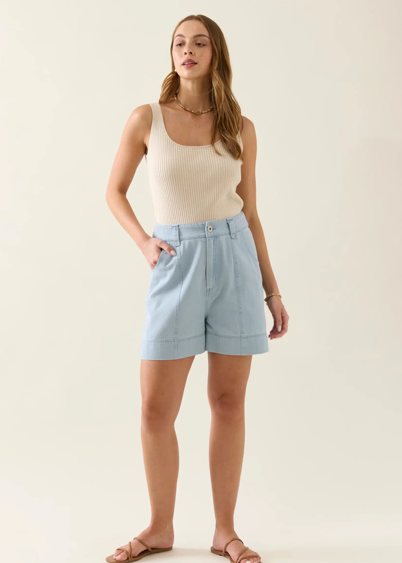 Isle of Mine Sofie Denim Short - Sky