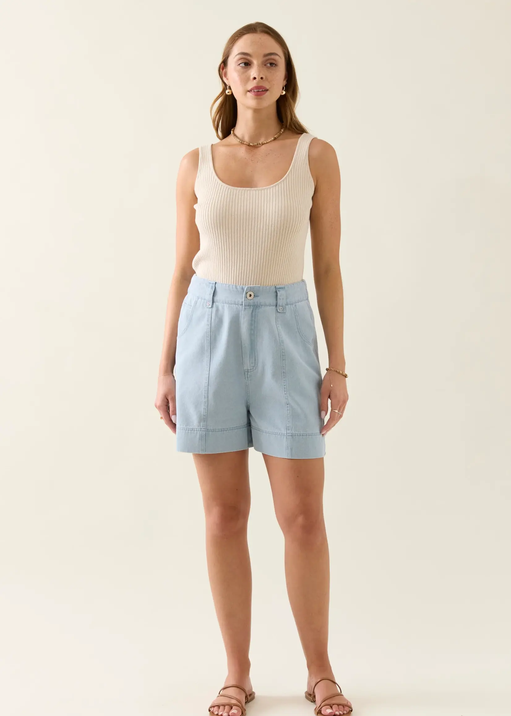 Isle of Mine Sofie Denim Short - Sky