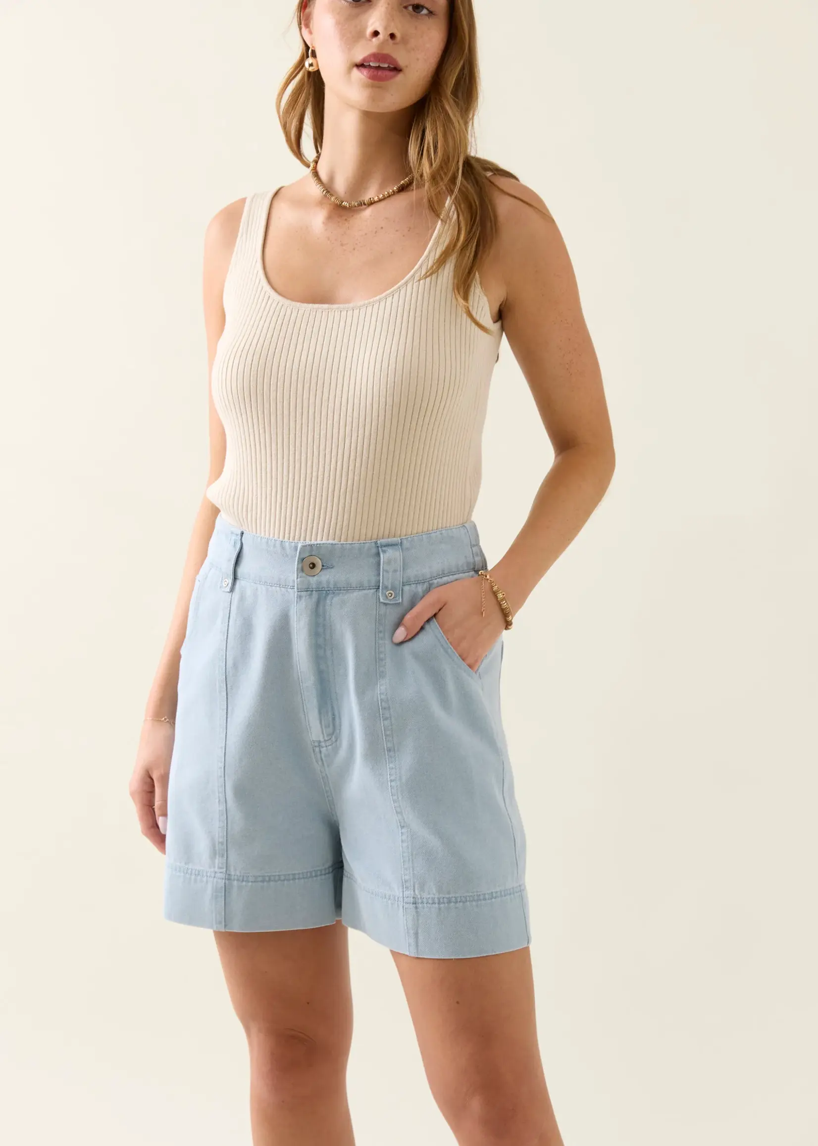 Isle of Mine Sofie Denim Short - Sky